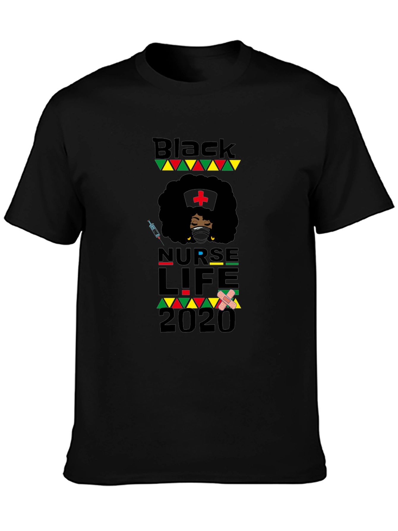 Black Nurse Life 2020 Graphic Tee