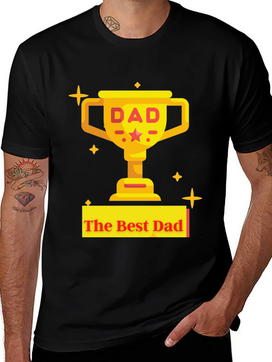 Best Dad Trophy Graphic T-Shirt