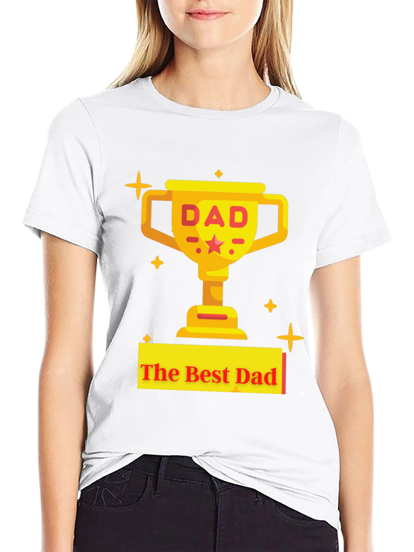 Best Dad Trophy Graphic T-Shirt