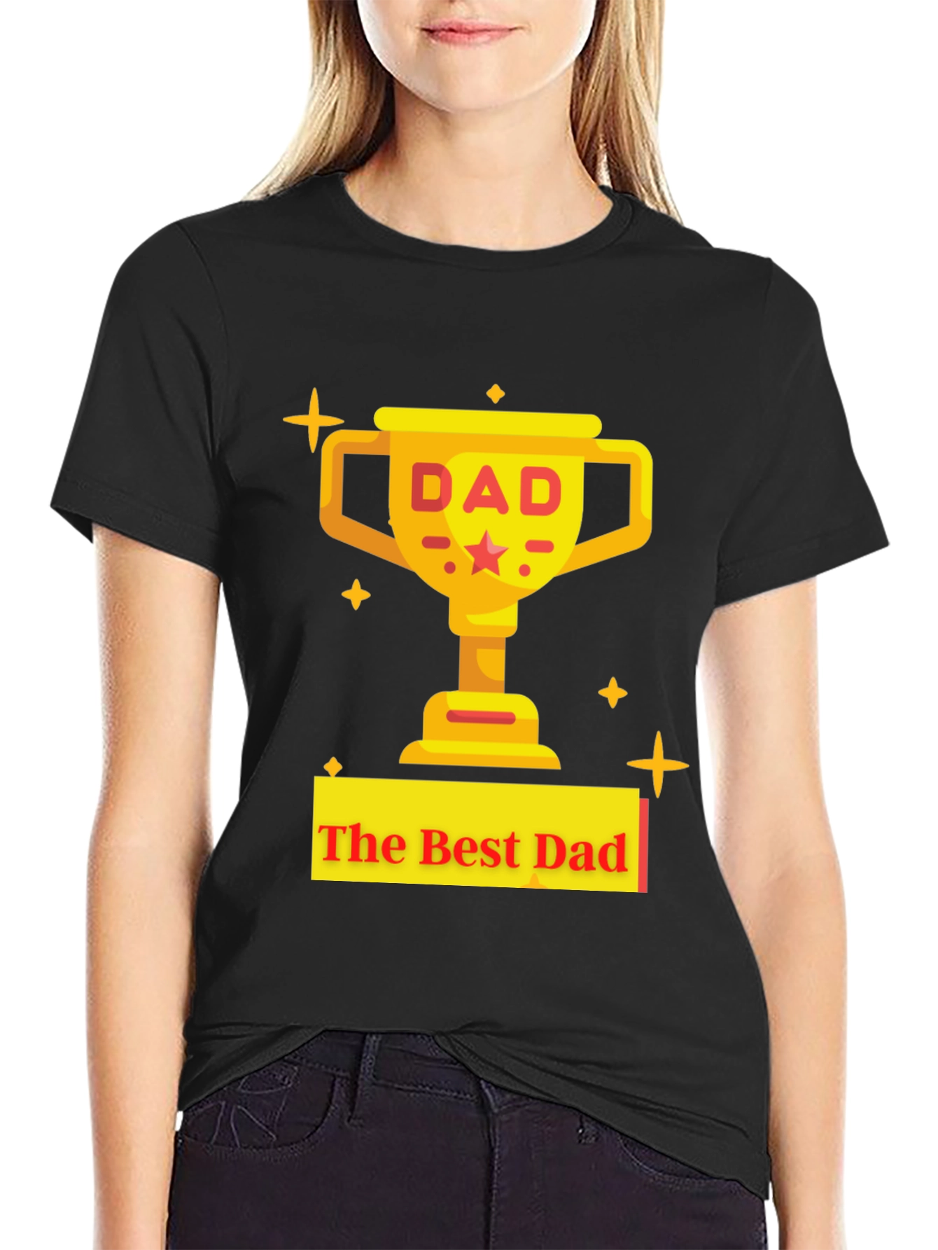 Best Dad Trophy Graphic T-Shirt