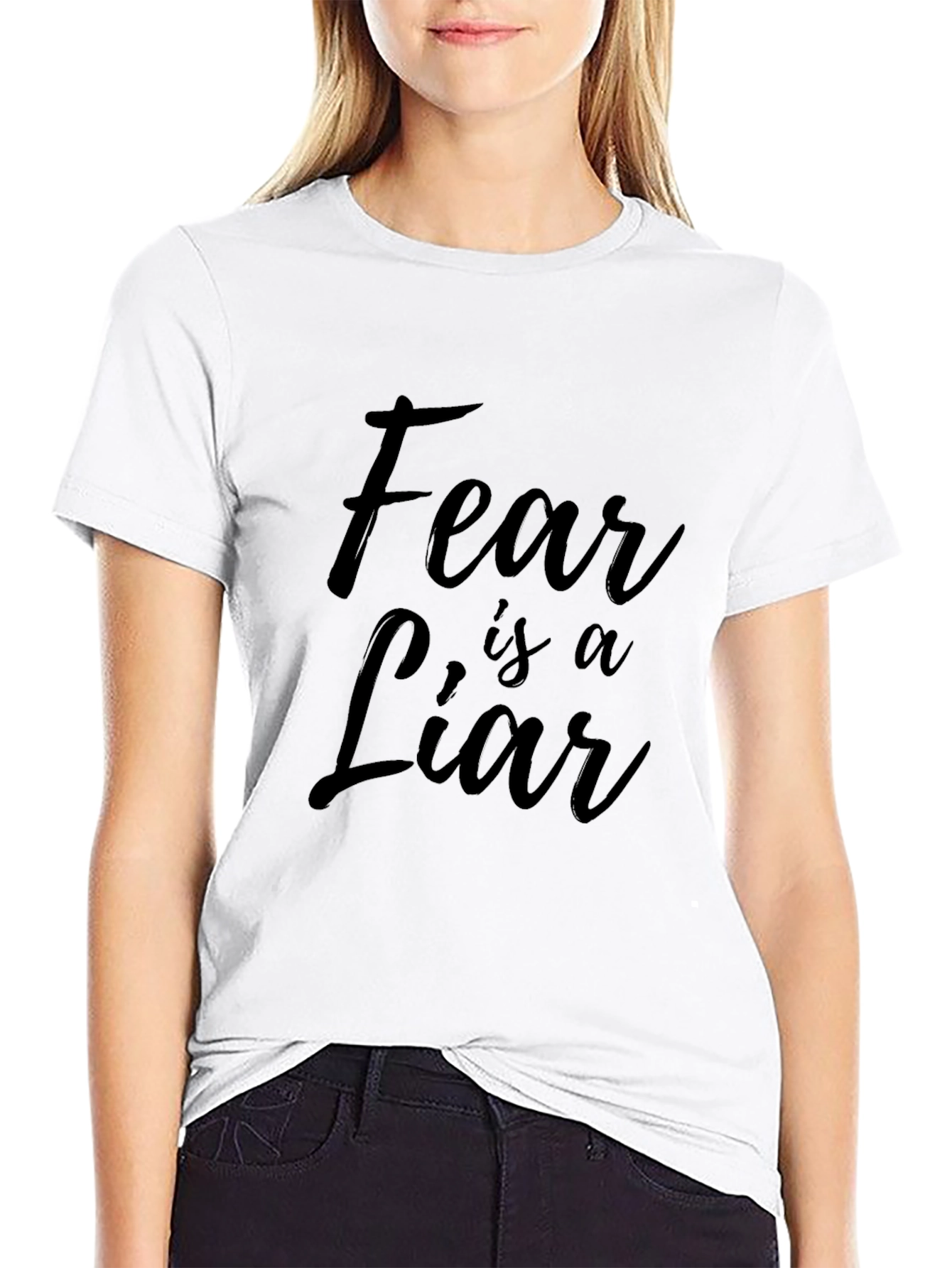 Fear is a Liar Black Graphic Tee - Unisex