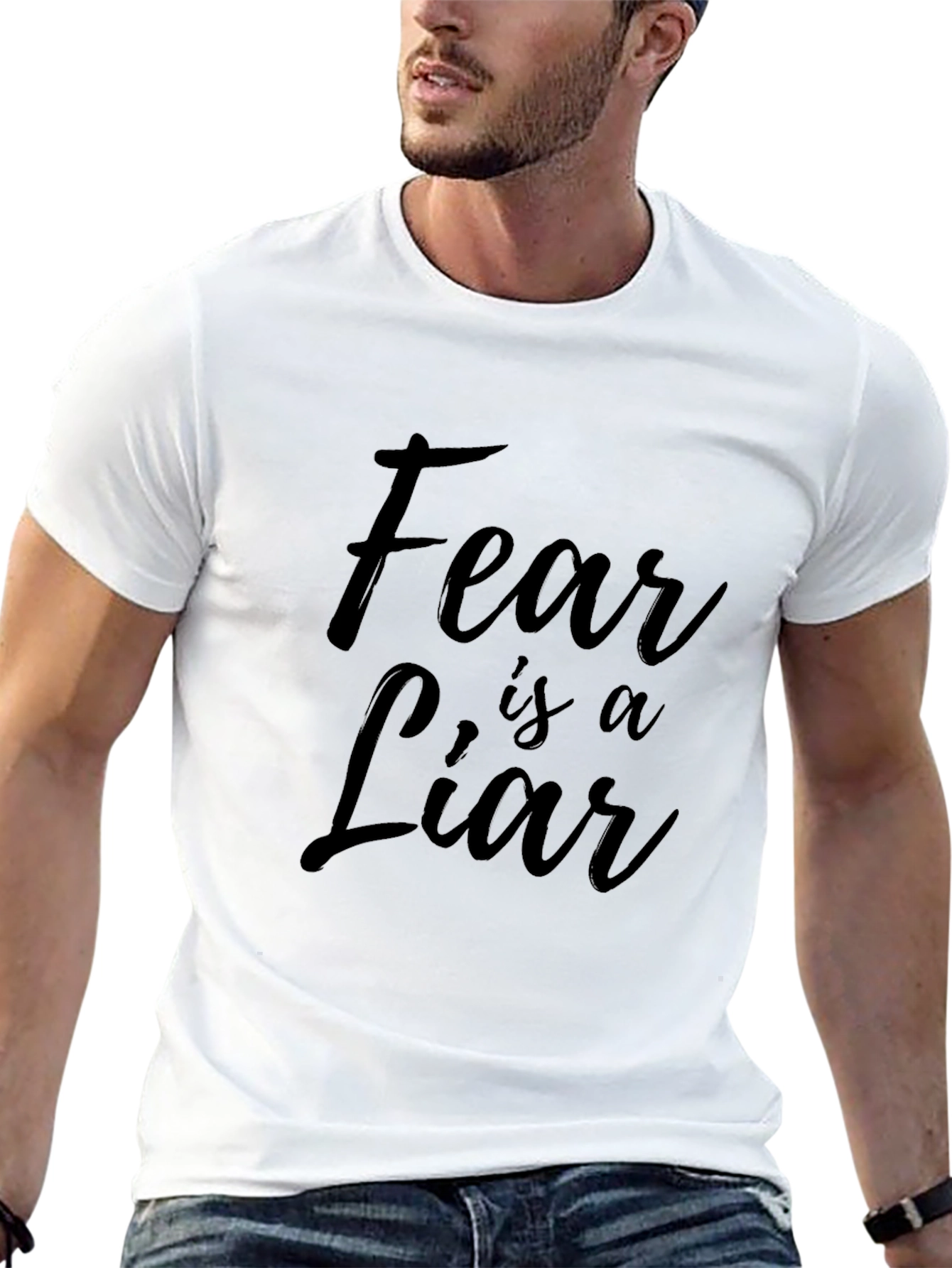 Fear is a Liar Black Graphic Tee - Unisex