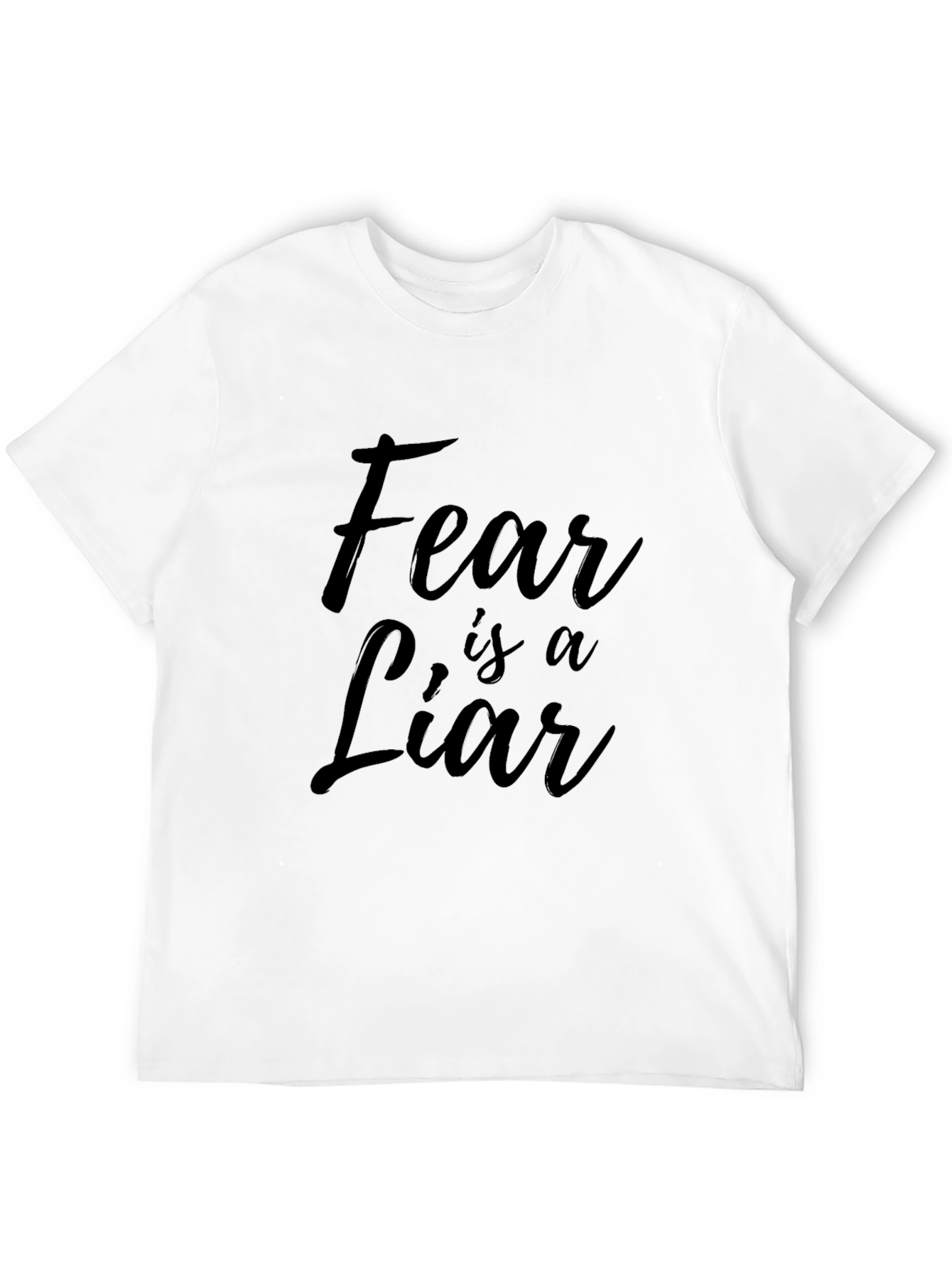 Fear is a Liar Black Graphic Tee - Unisex
