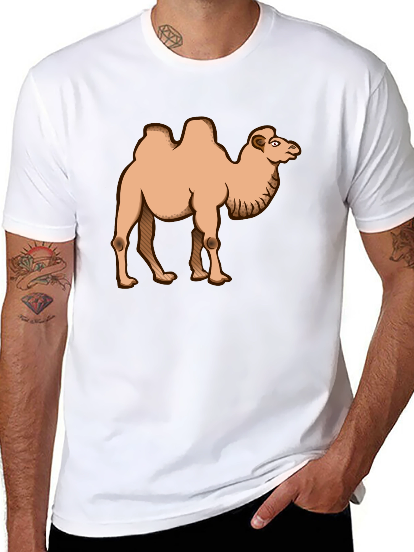 Camel T-Shirt - Unisex Crew Neck
