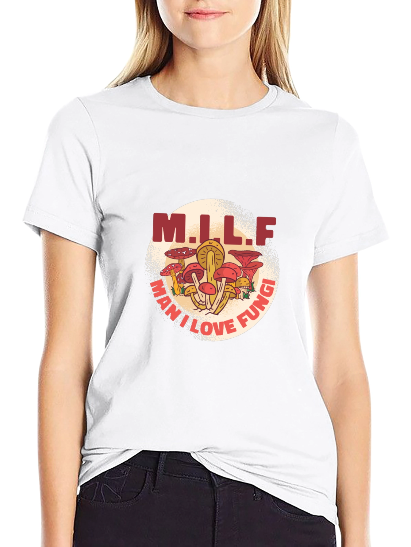 MILF Man I Love Fungi Black T-Shirt