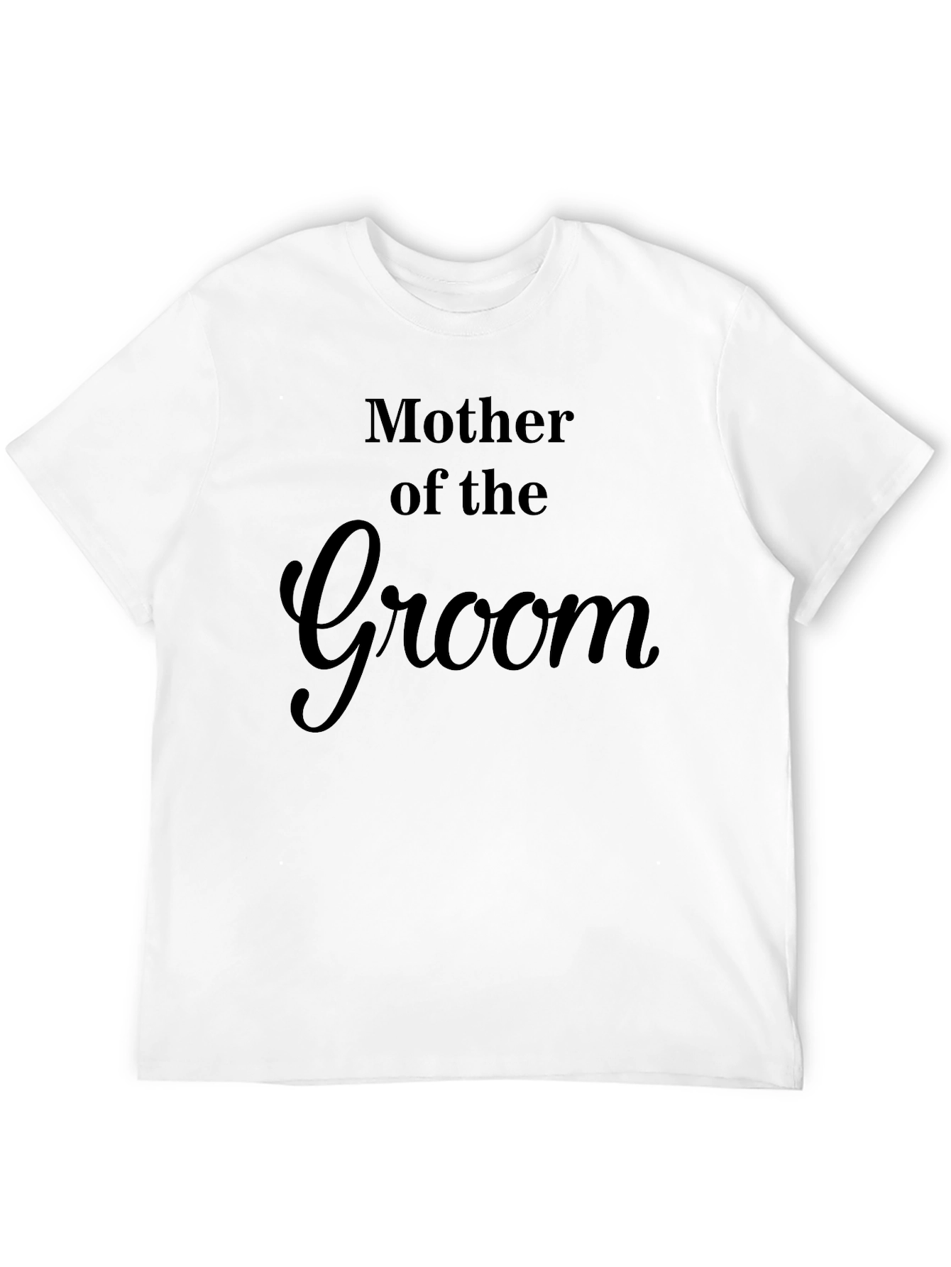 Mother of the Groom T-Shirt - Black Cotton Blend