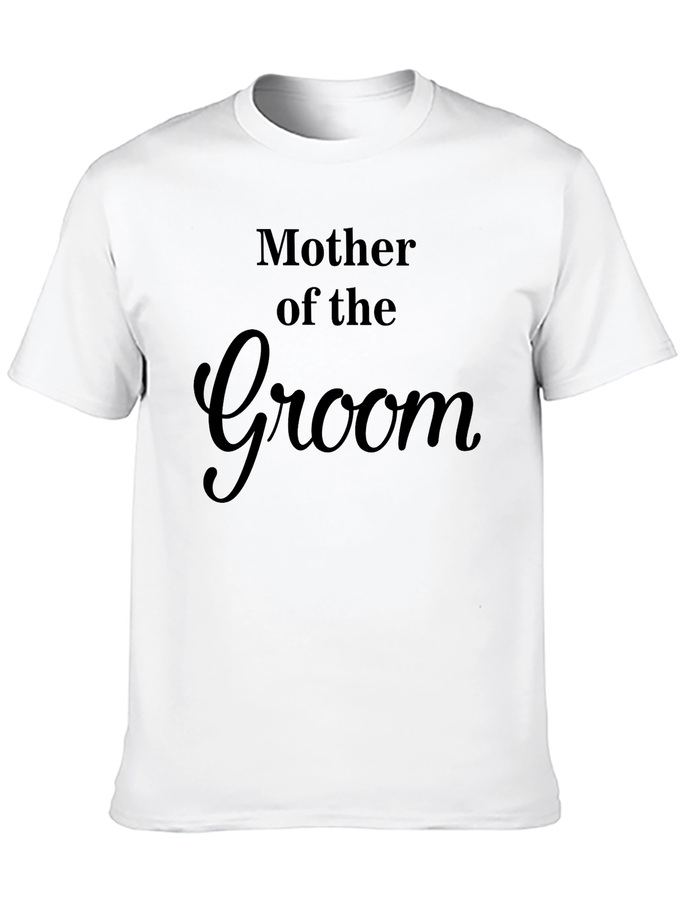 Mother of the Groom T-Shirt - Black Cotton Blend