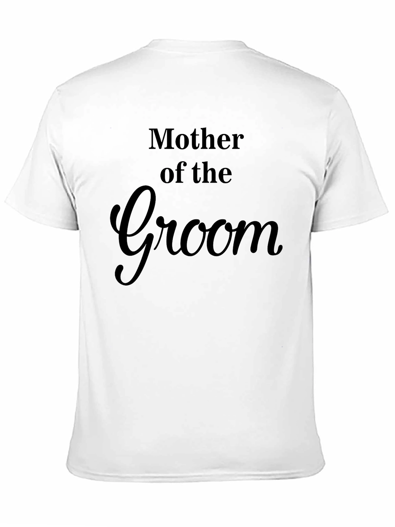 Mother of the Groom T-Shirt - Black Cotton Blend