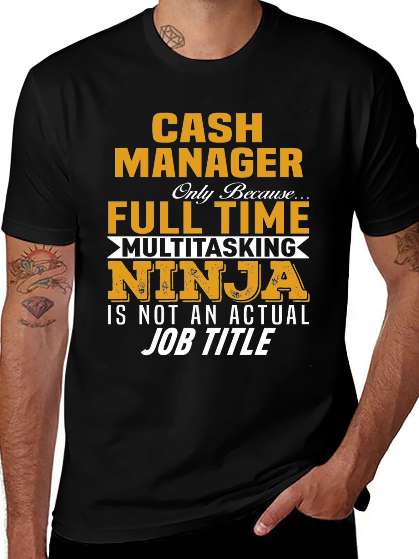 Cash Manager Full Time Ninja T-Shirt