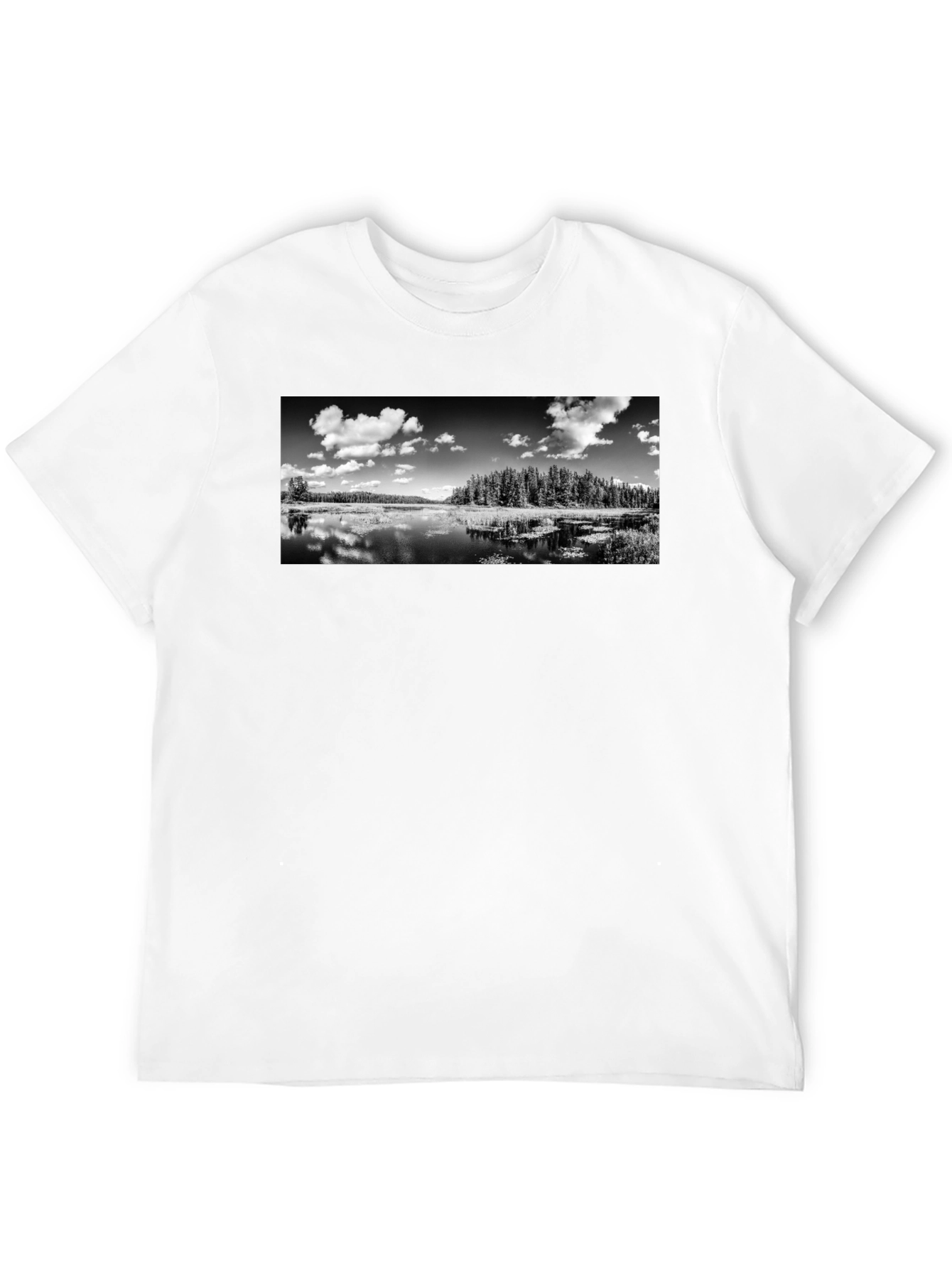Monochrome Lake Graphic T-Shirt
