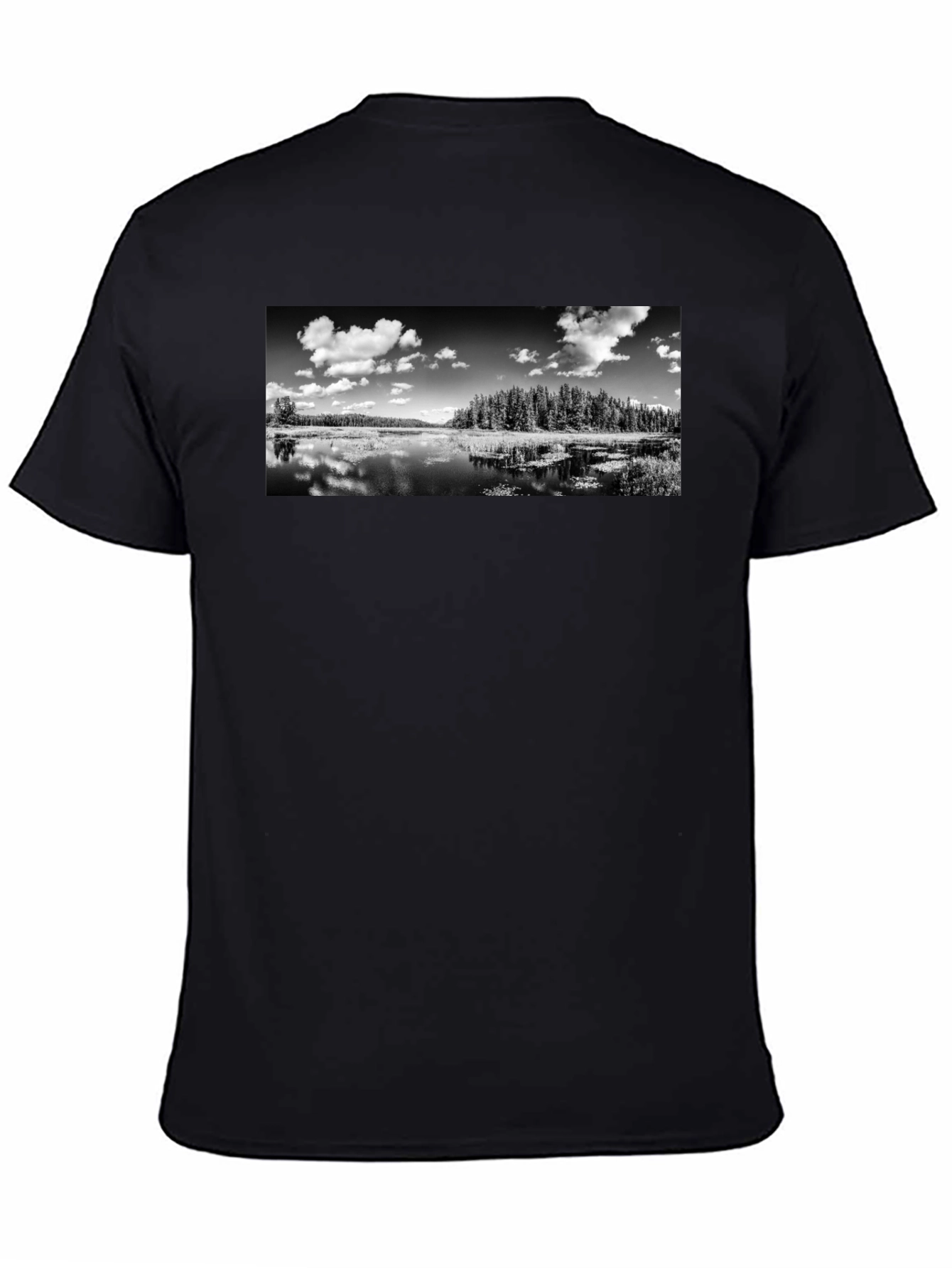 Monochrome Lake Graphic T-Shirt