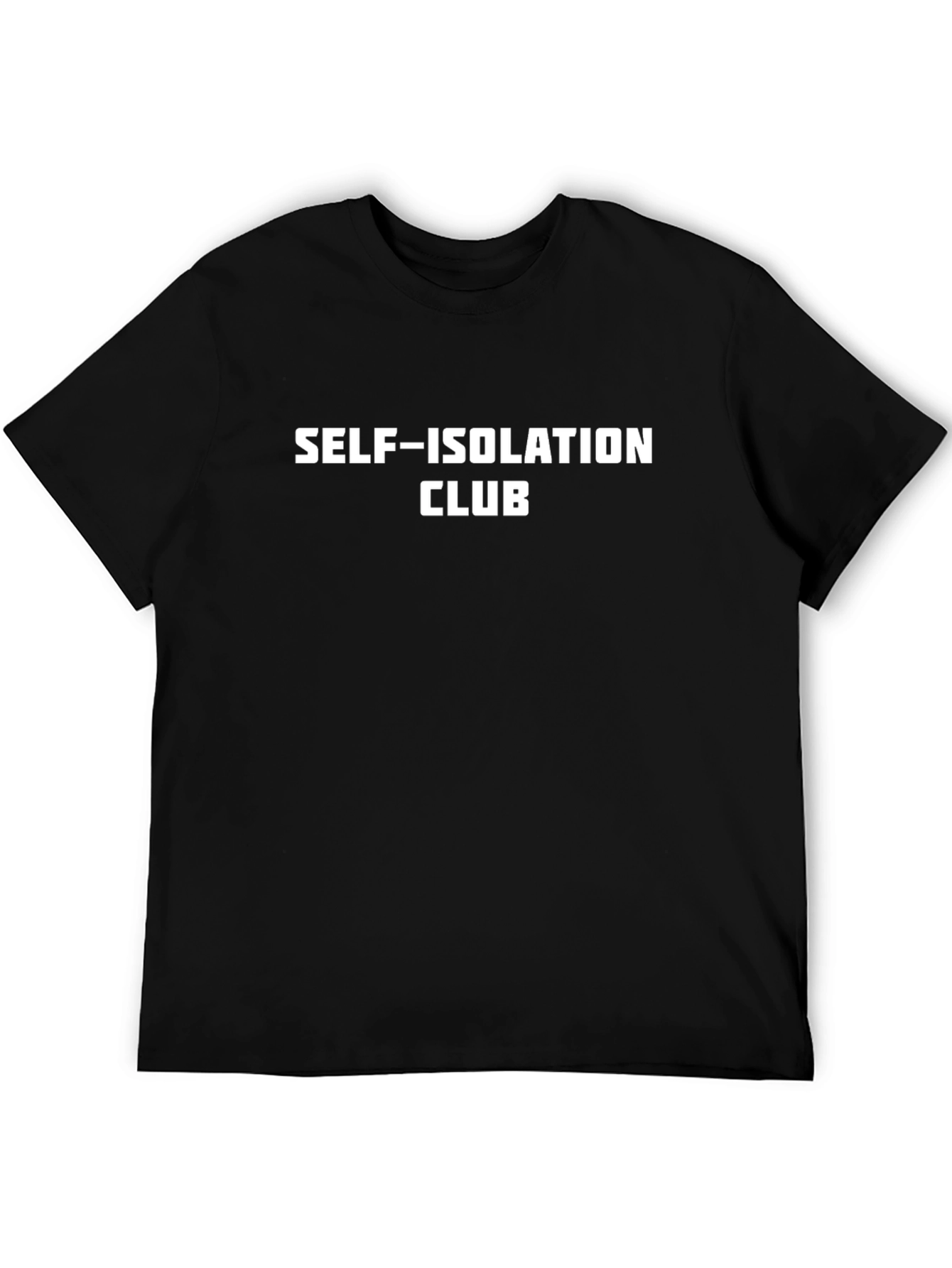 Self-Isolation Club Graphic Tee - Black