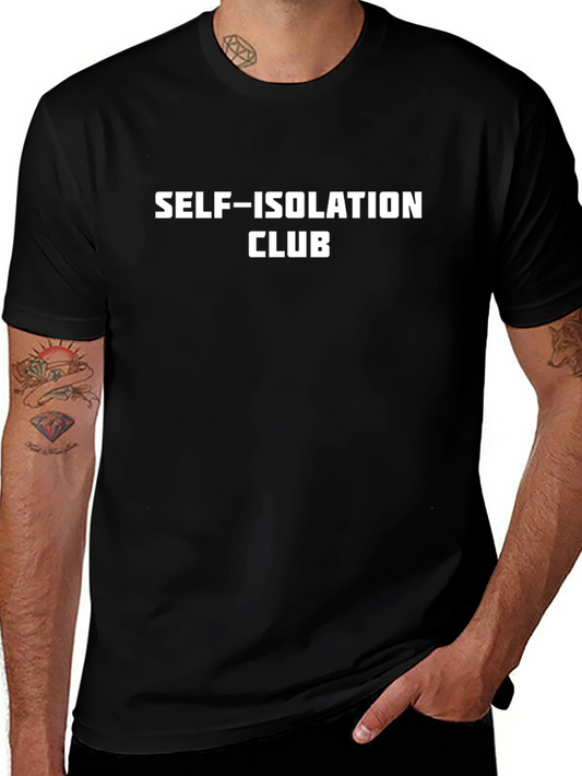 Self-Isolation Club Graphic Tee - Black