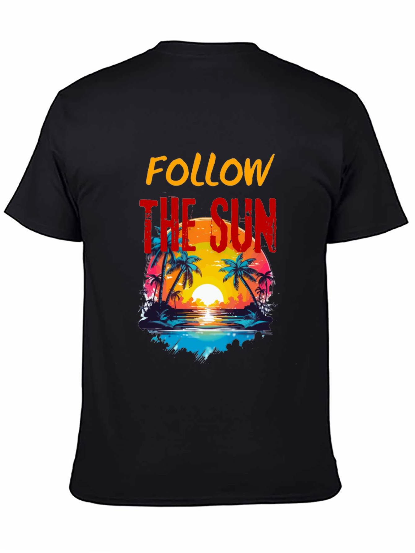 Follow the Sun Graphic Tee - Tropical Vibes