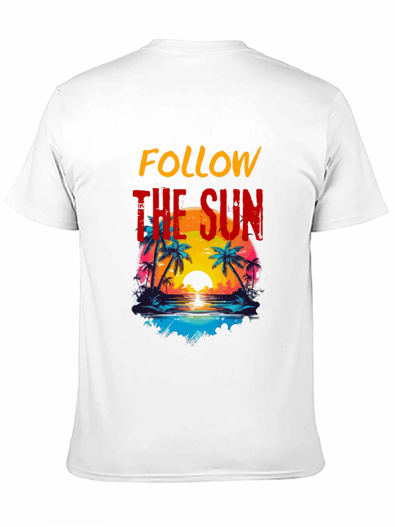 Follow the Sun Graphic Tee - Tropical Vibes