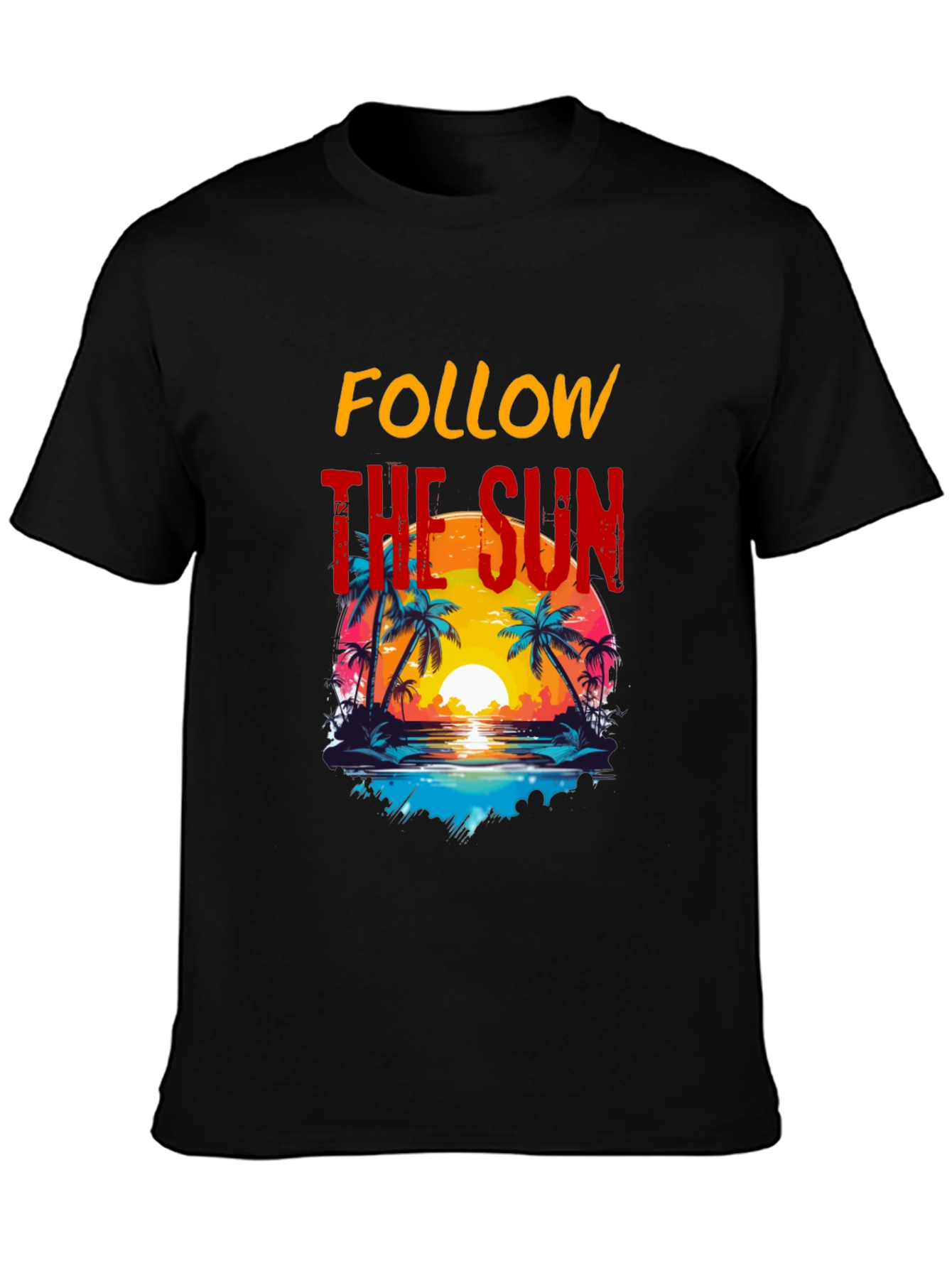 Follow the Sun Graphic Tee - Tropical Vibes