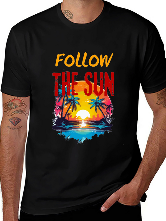 Follow the Sun Graphic Tee - Tropical Vibes