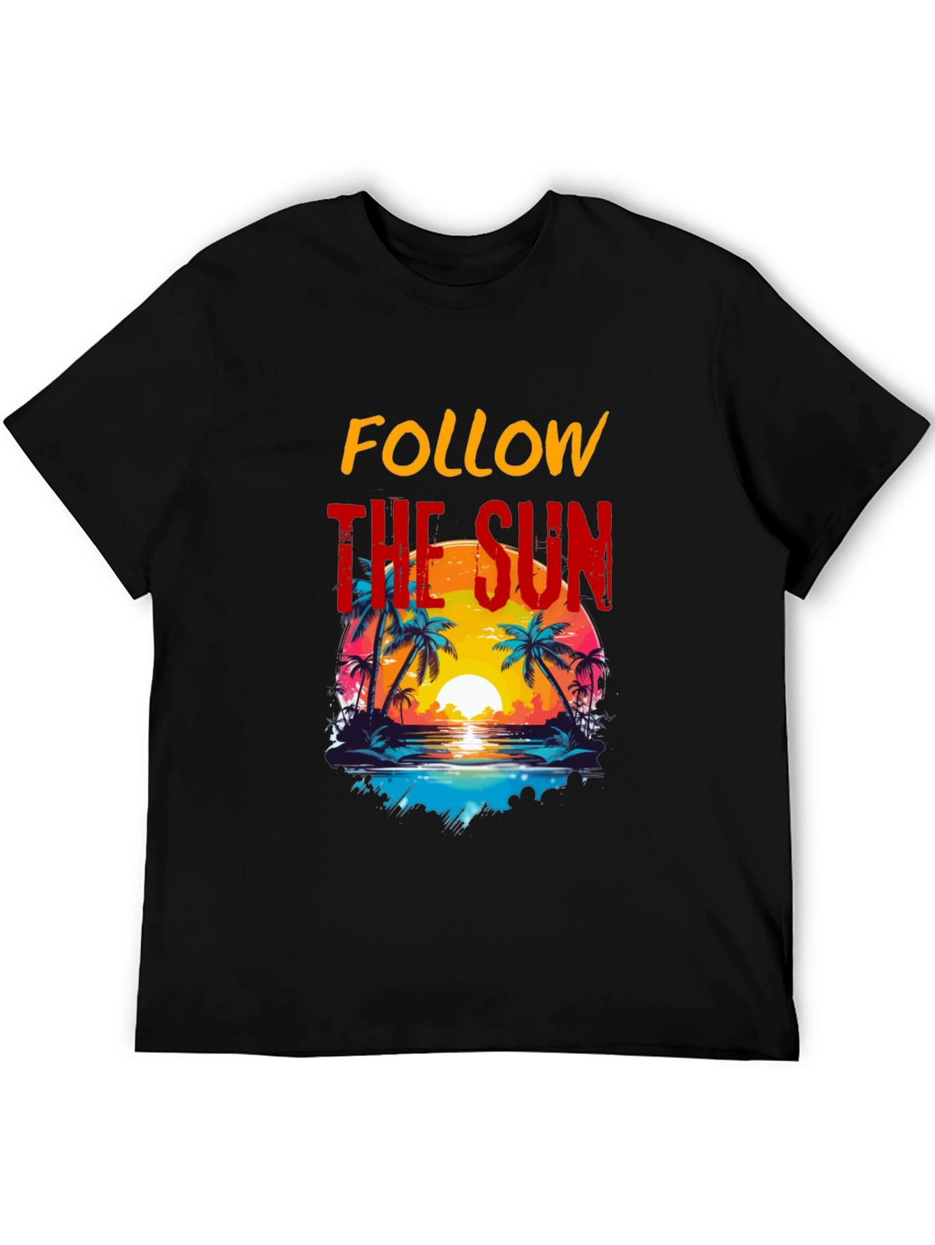 Follow the Sun Graphic Tee - Tropical Vibes