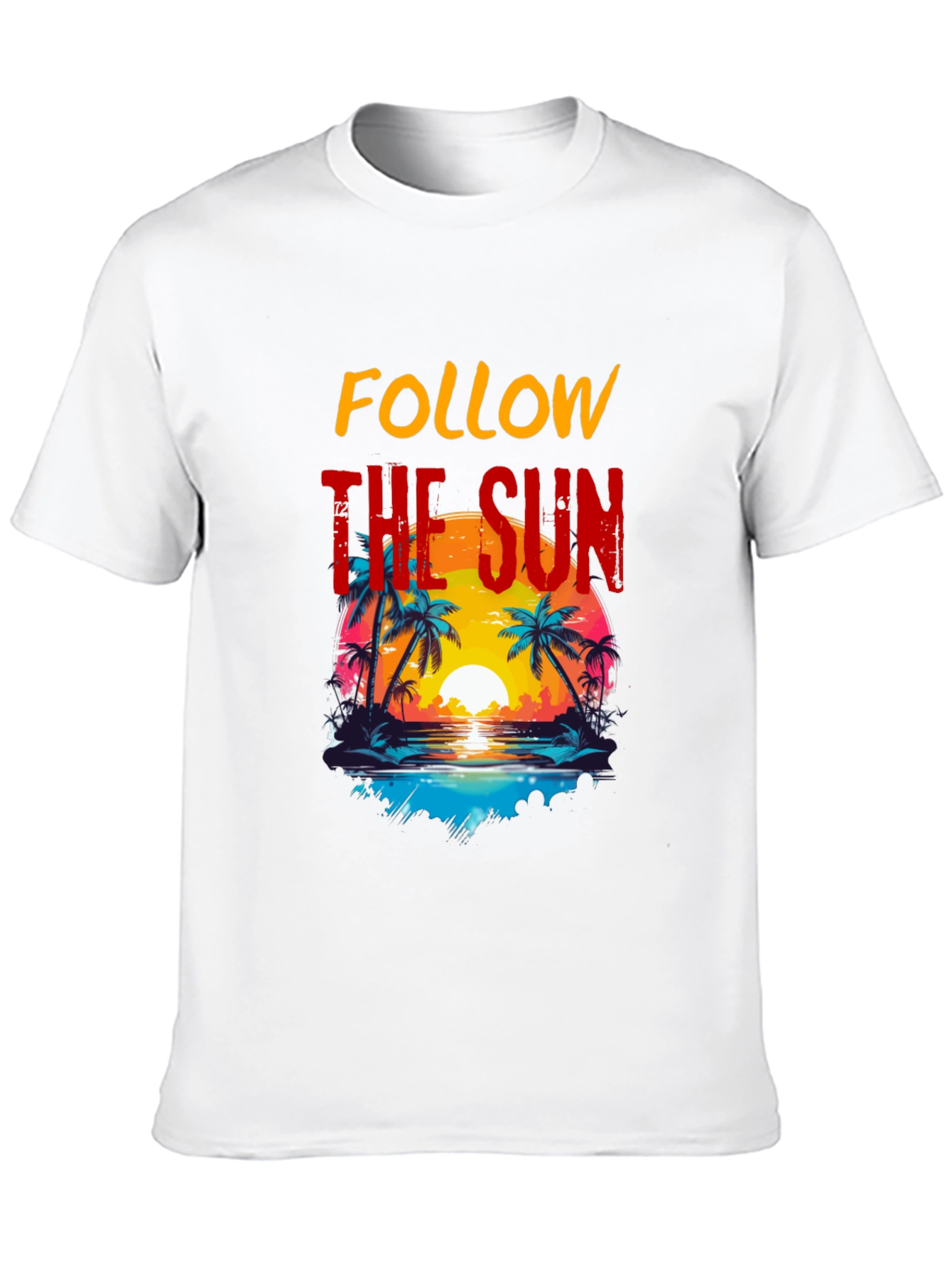 Follow the Sun Graphic Tee - Tropical Vibes