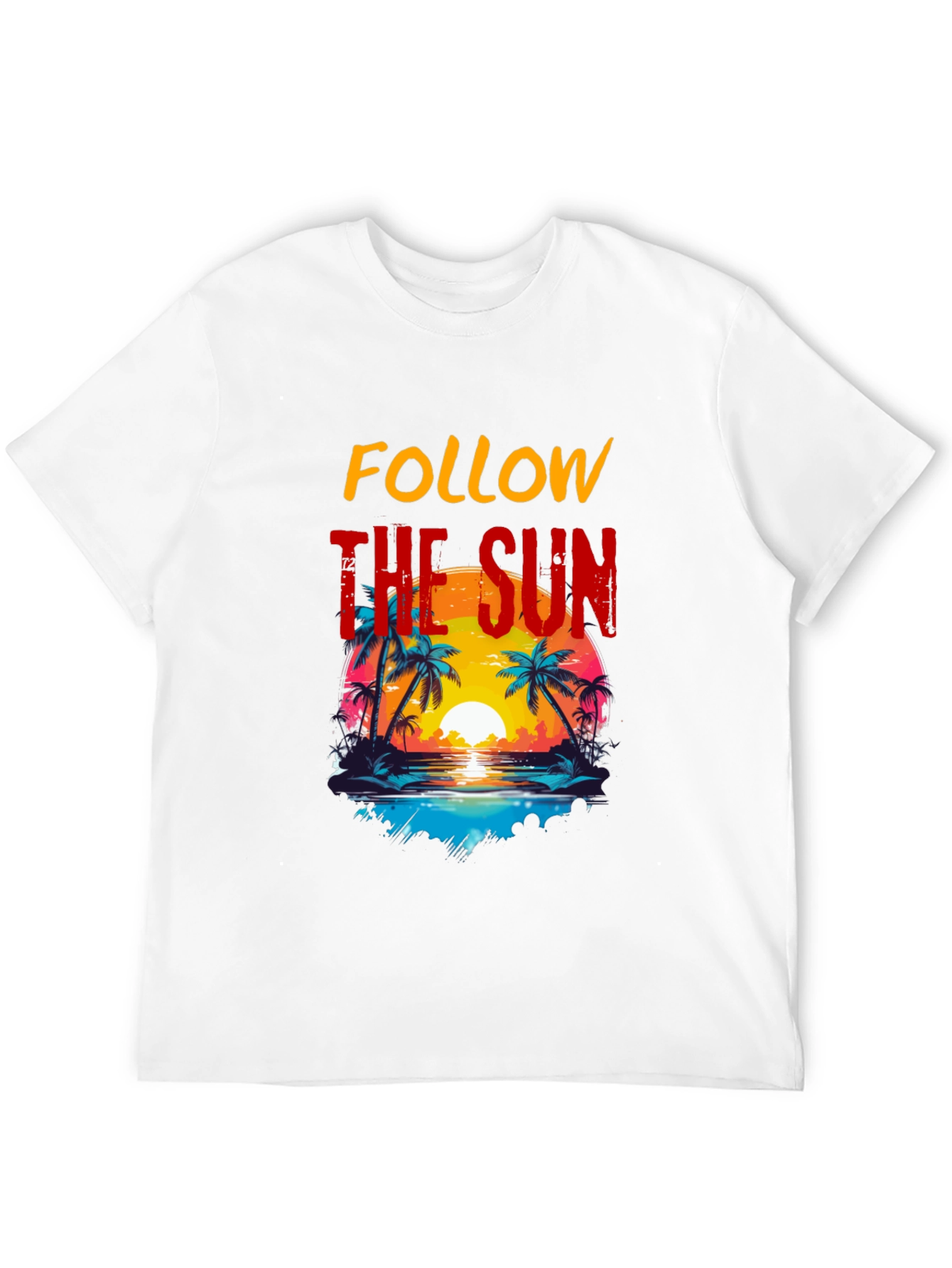 Follow the Sun Graphic Tee - Tropical Vibes