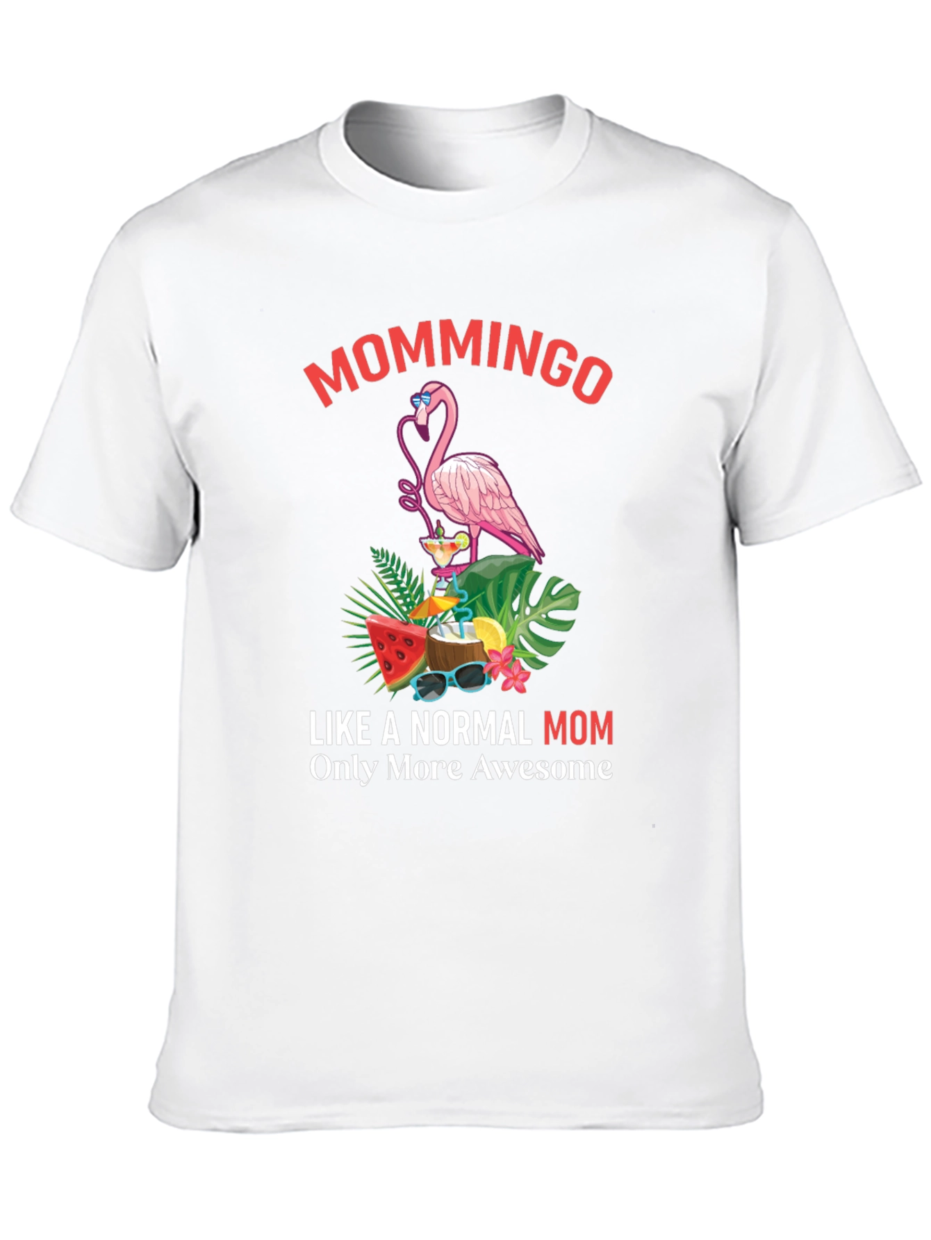 Mommingo T-Shirt - Tropical Flamingo Mom Tee