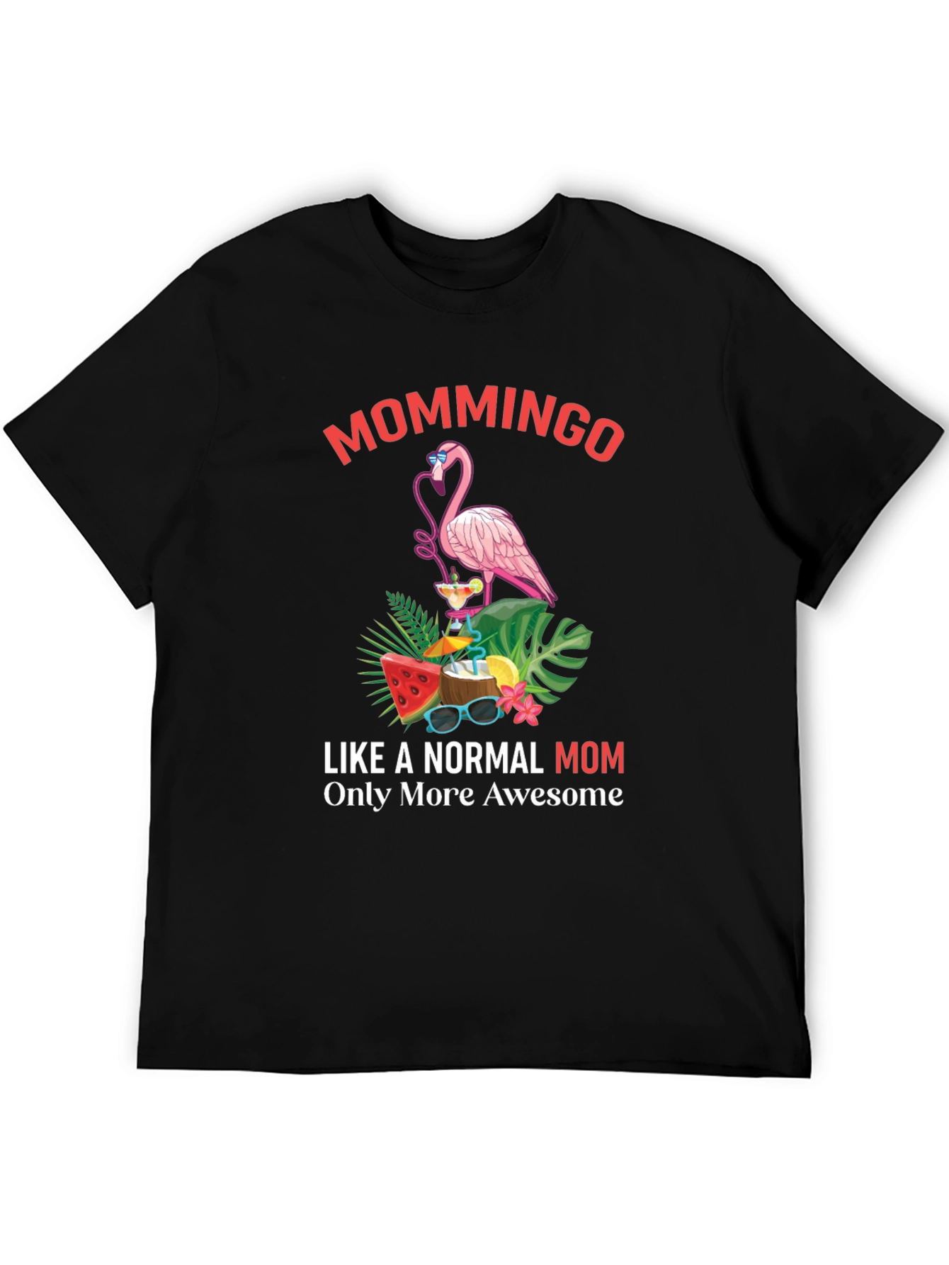 Mommingo T-Shirt - Tropical Flamingo Mom Tee