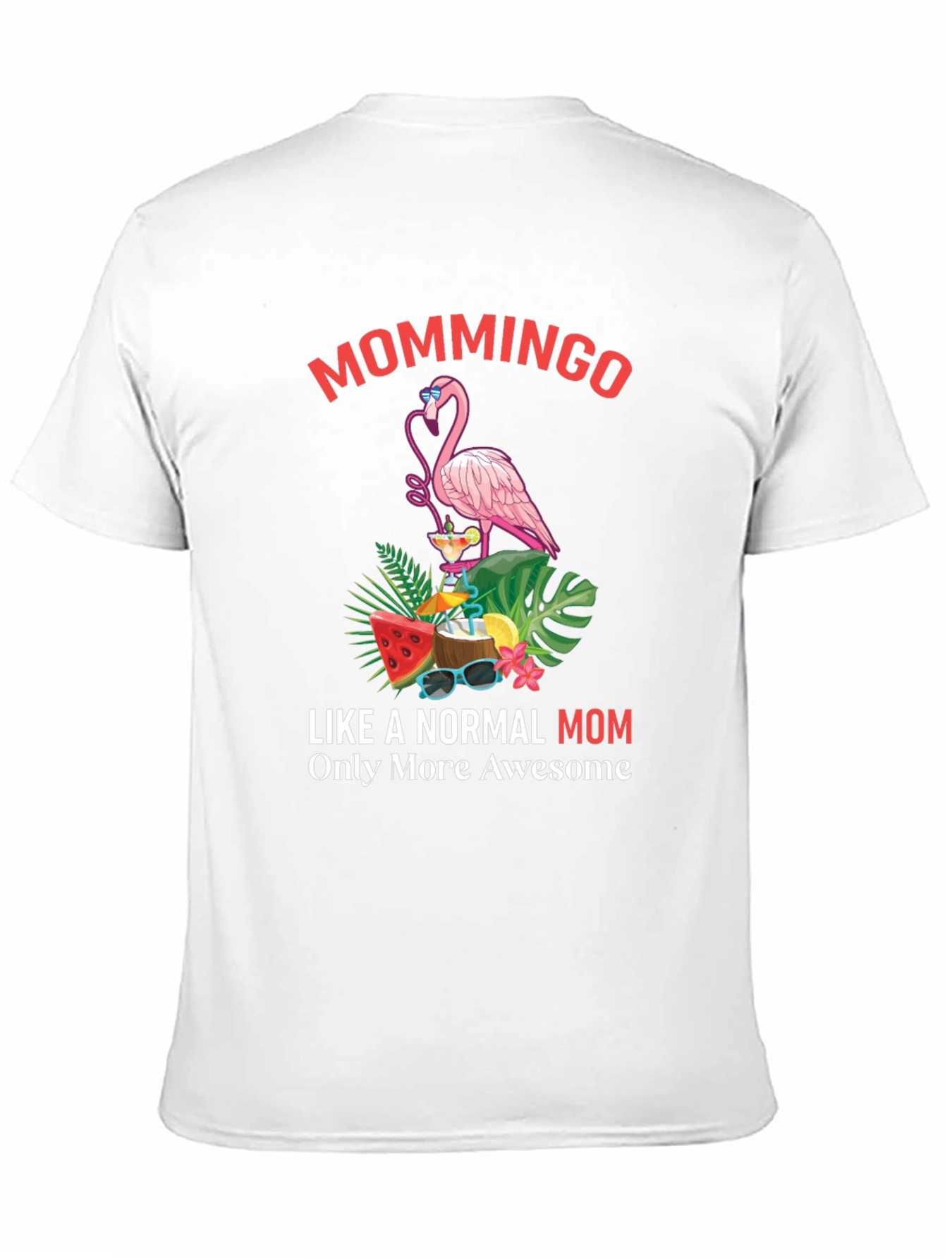 Mommingo T-Shirt - Tropical Flamingo Mom Tee