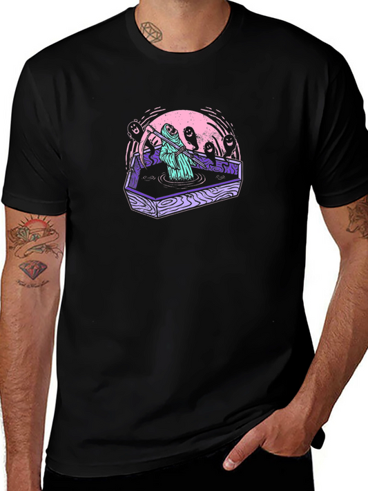 Grim Reaper Coffin Tee - Spooky Style