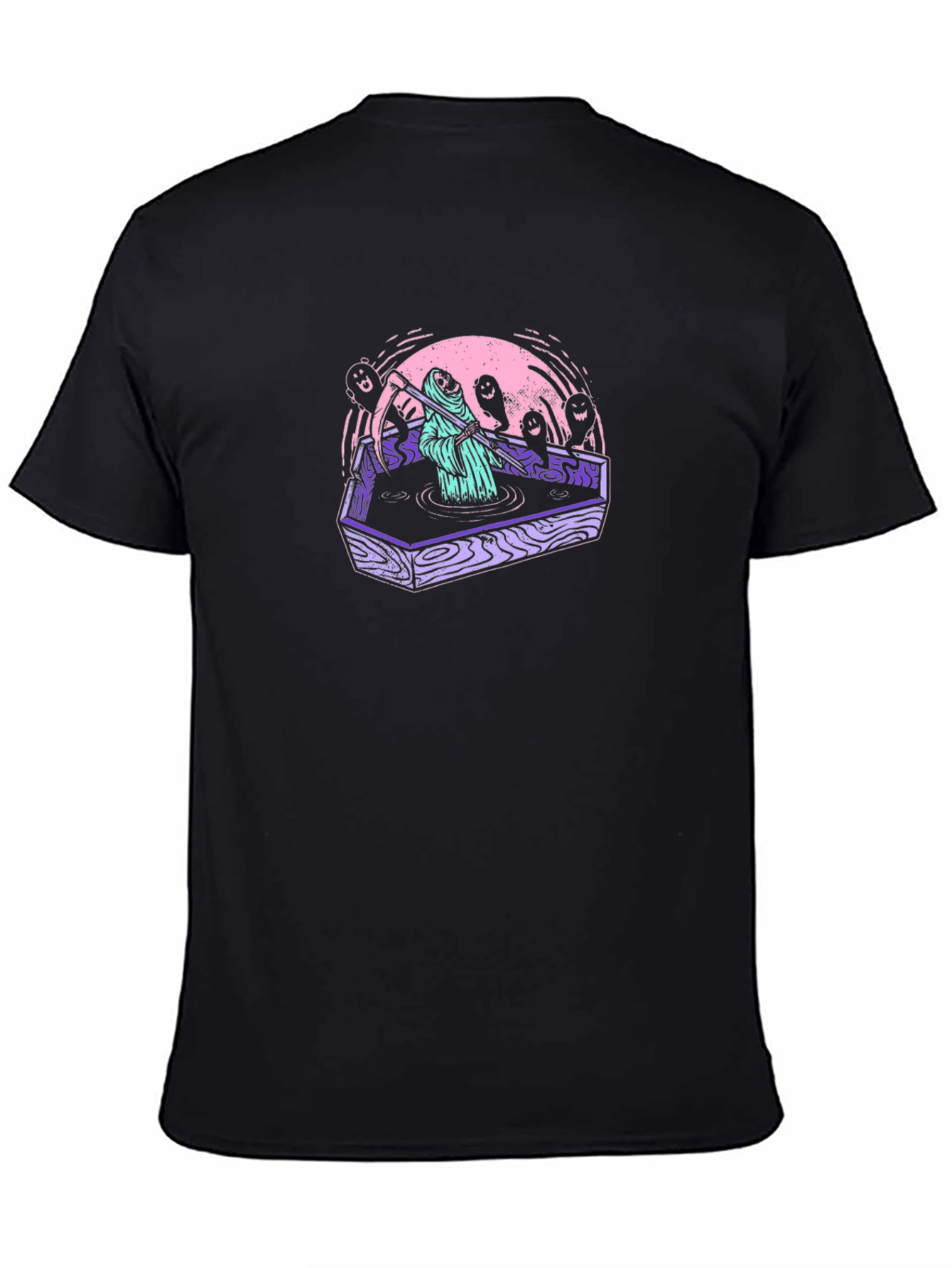 Grim Reaper Coffin Tee - Spooky Style