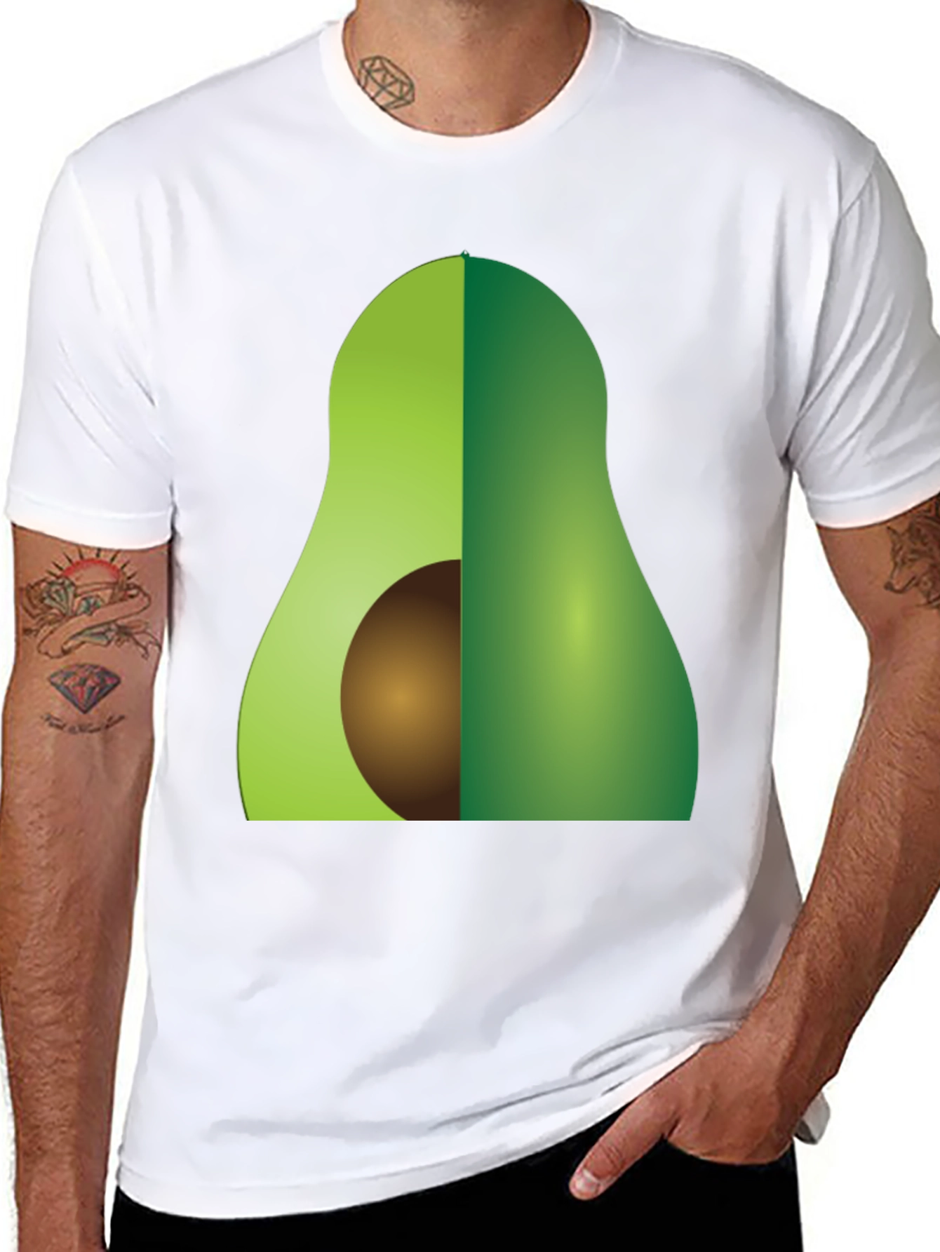 Avocado Graphic Tee - Black T-Shirt