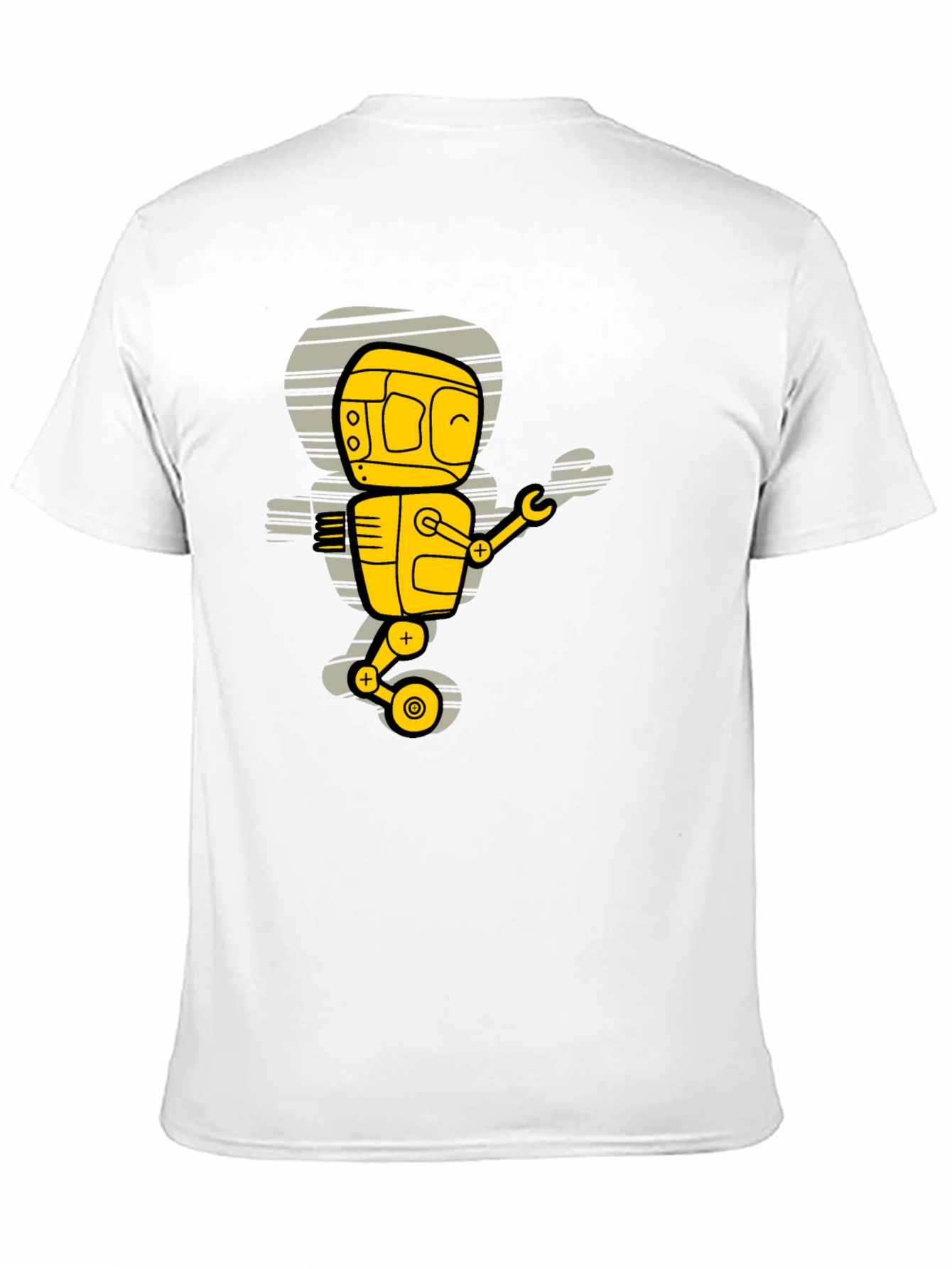 Robot Graphic T-Shirt - Black