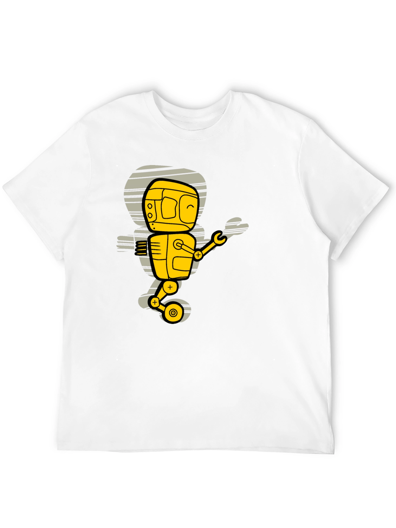 Robot Graphic T-Shirt - Black
