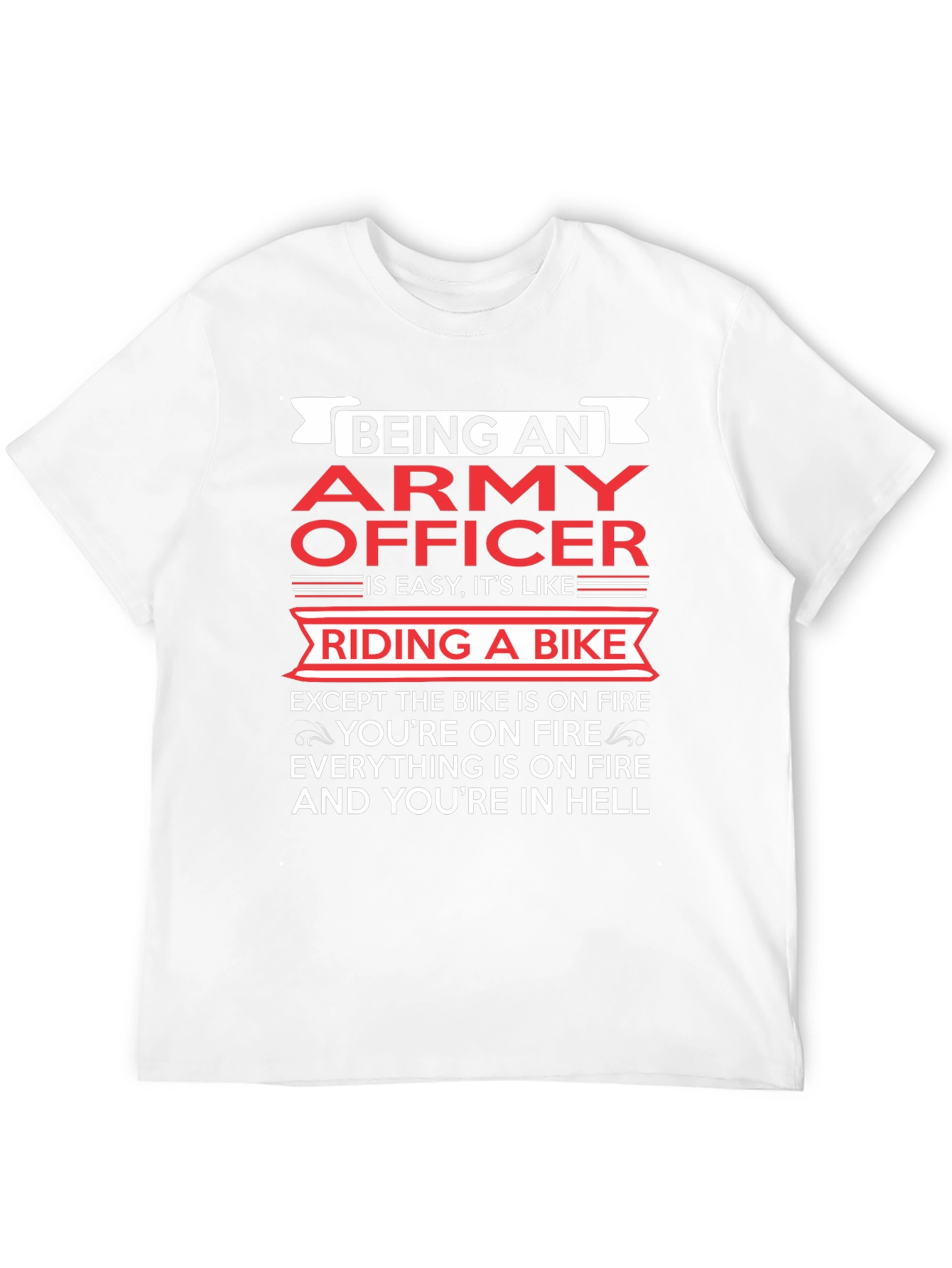 Army Officer Bike Ride T-Shirt
