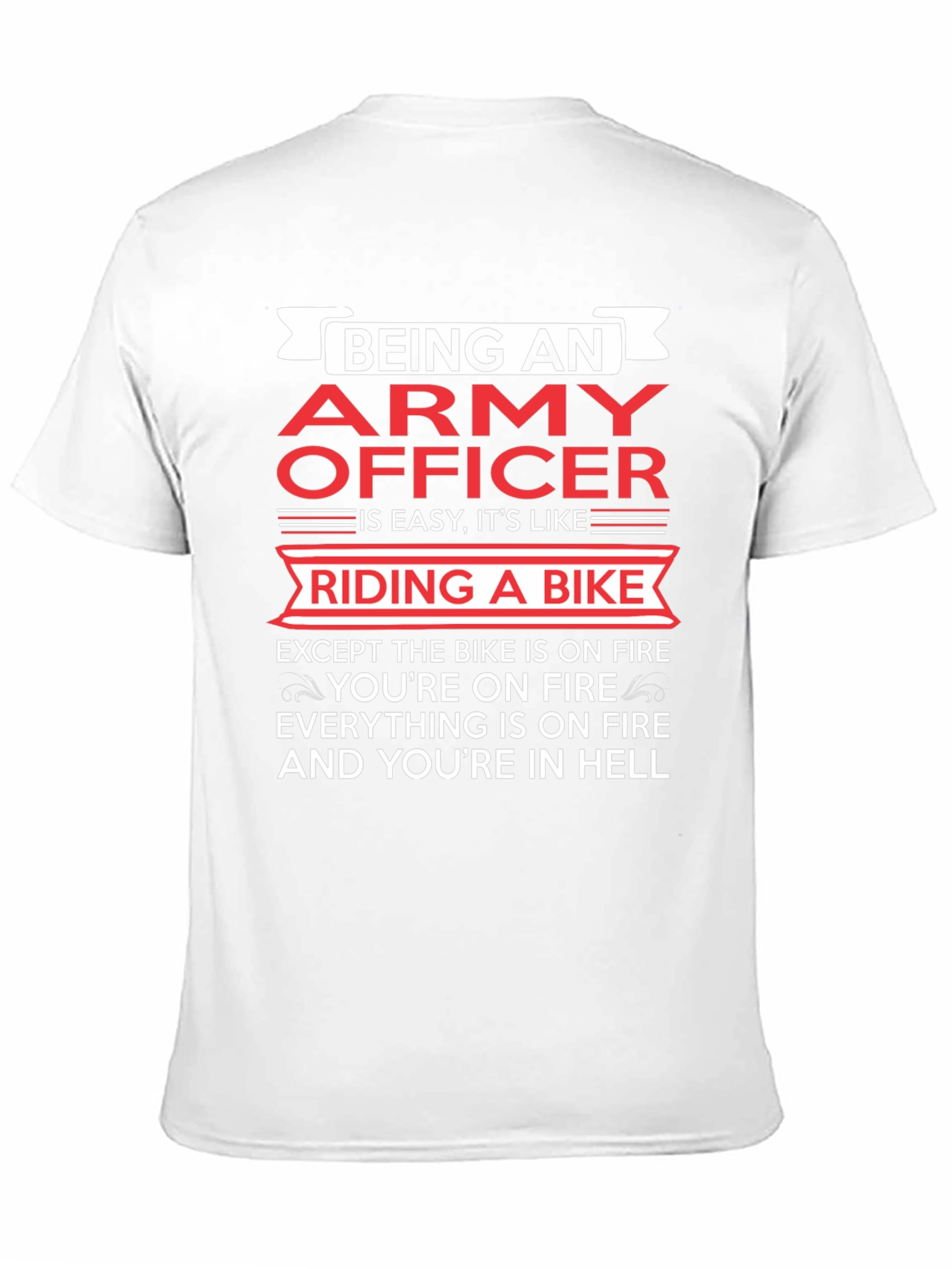 Army Officer Bike Ride T-Shirt