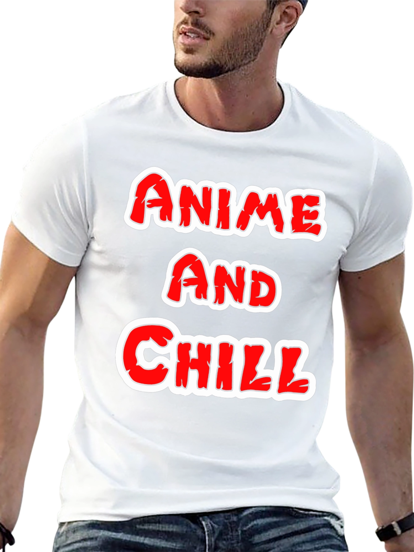Anime and Chill Black T-Shirt