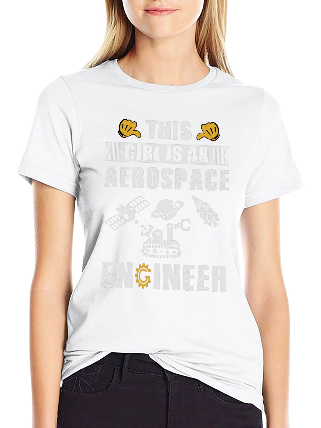 Aerospace Engineer Girl T-Shirt Funny STEM Shirt