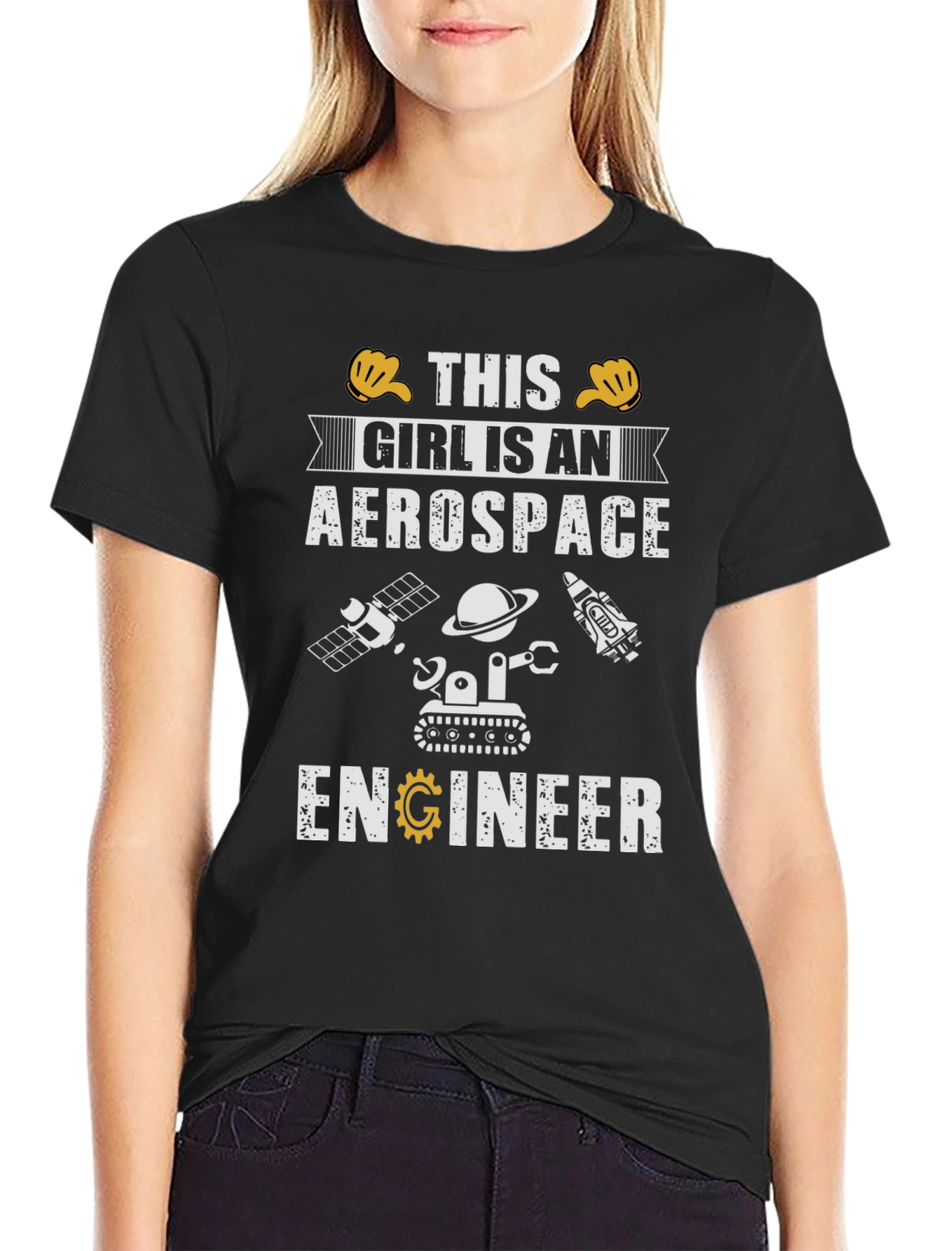 Aerospace Engineer Girl T-Shirt Funny STEM Shirt