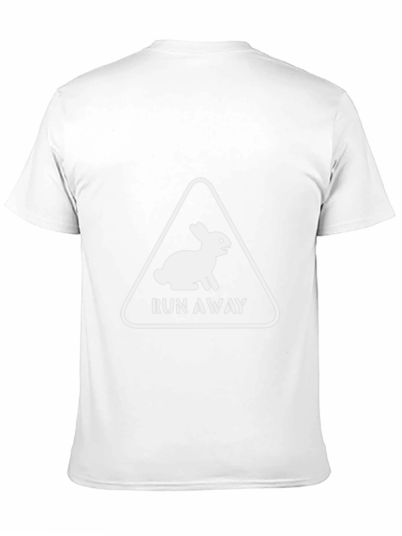 Run Away Rabbit Mens Black Graphic Tee