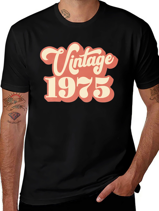 Vintage 1975 Graphic Tee - Retro Style Comfort