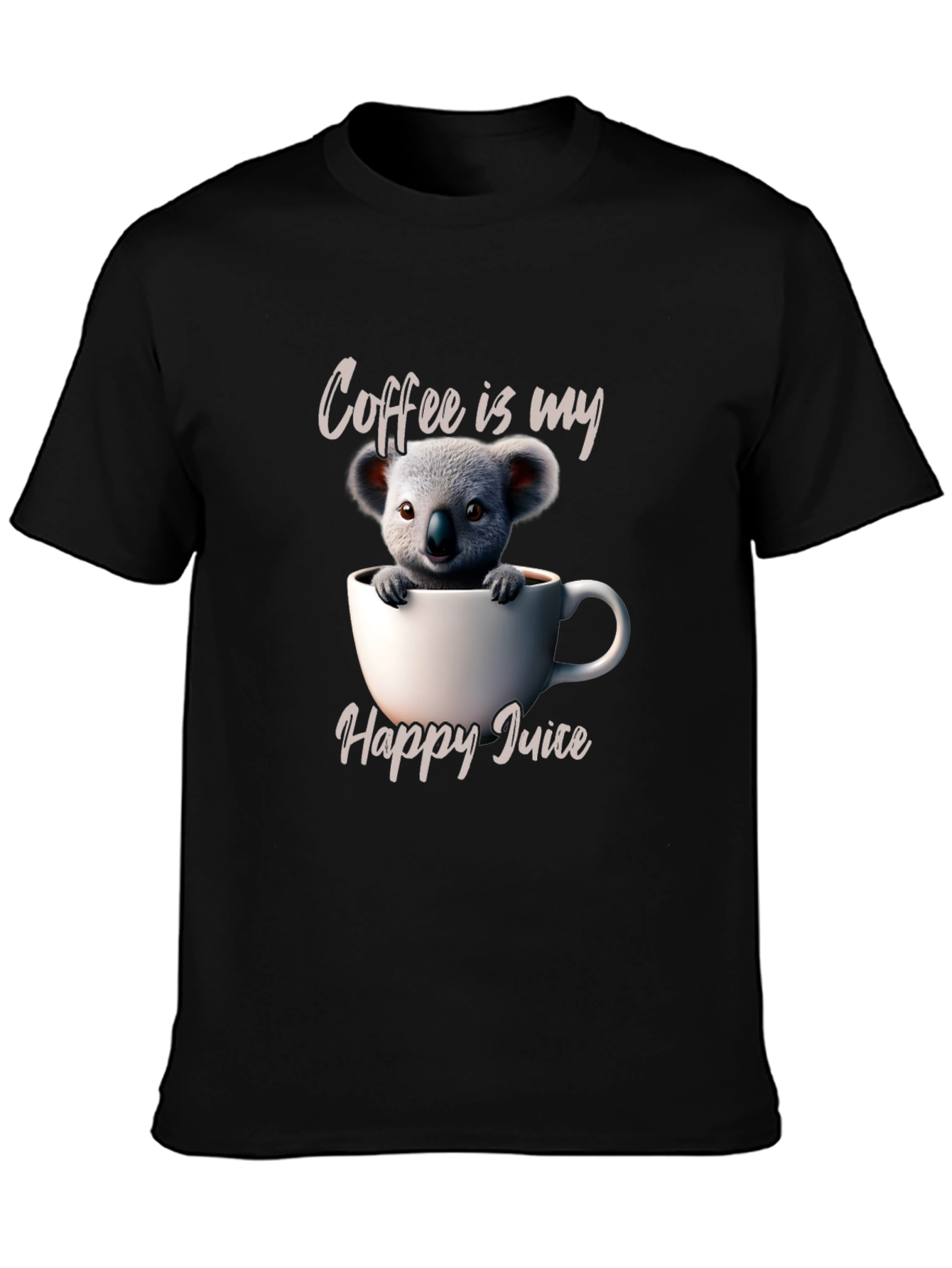 Cute Koala Coffee T-Shirt - Happy Juice