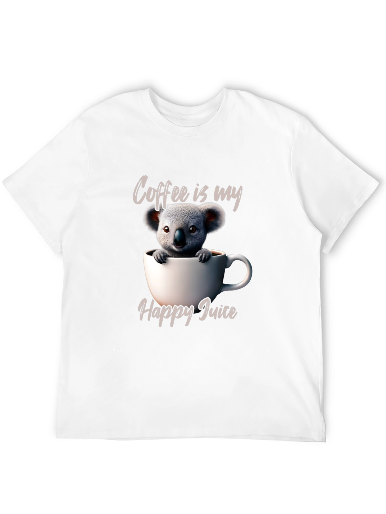 Cute Koala Coffee T-Shirt - Happy Juice
