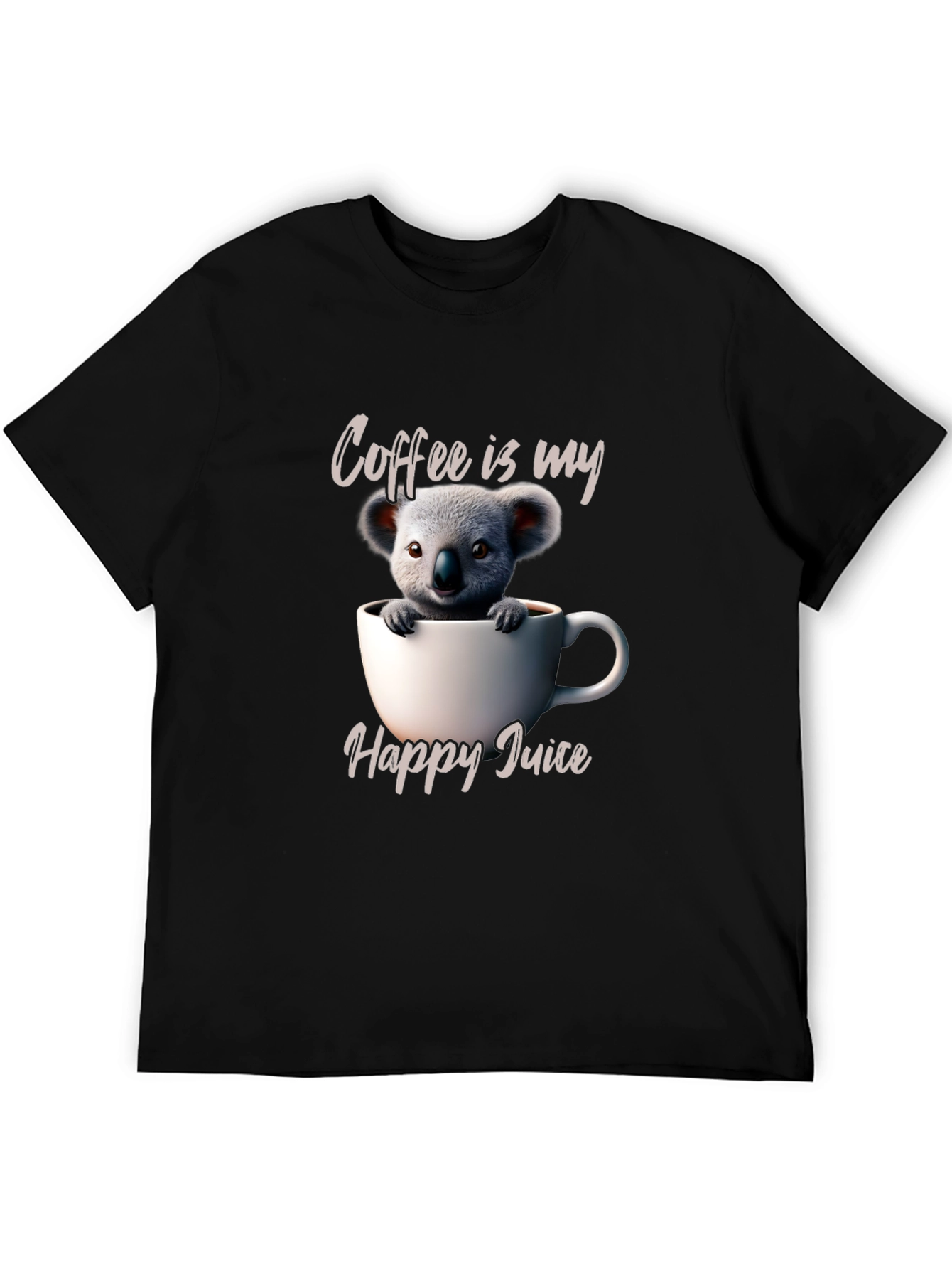Cute Koala Coffee T-Shirt - Happy Juice