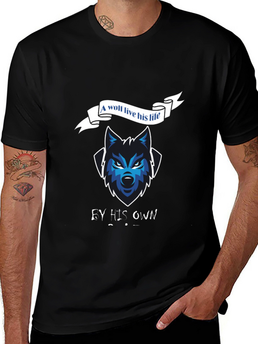 Wolf Life Black T-Shirt - Mens Graphic Tee