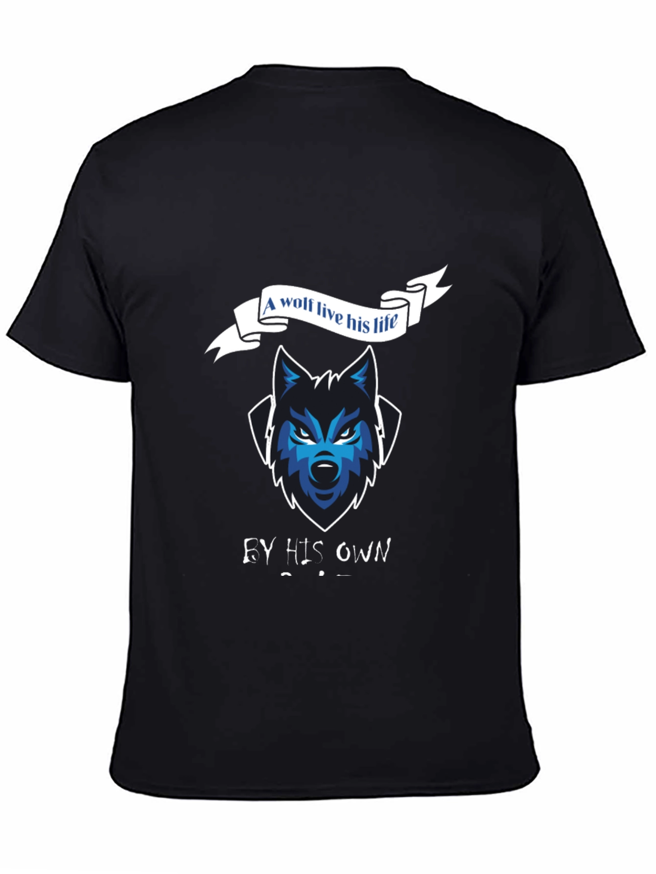Wolf Life Black T-Shirt - Mens Graphic Tee