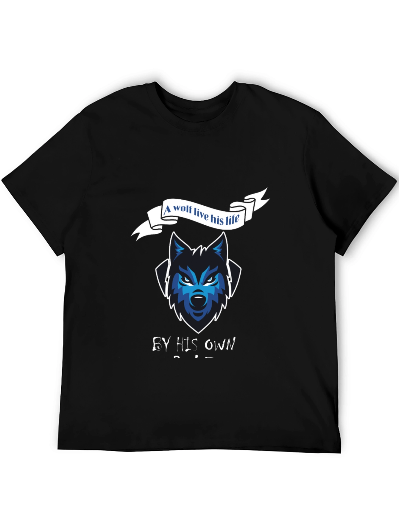 Wolf Life Black T-Shirt - Mens Graphic Tee
