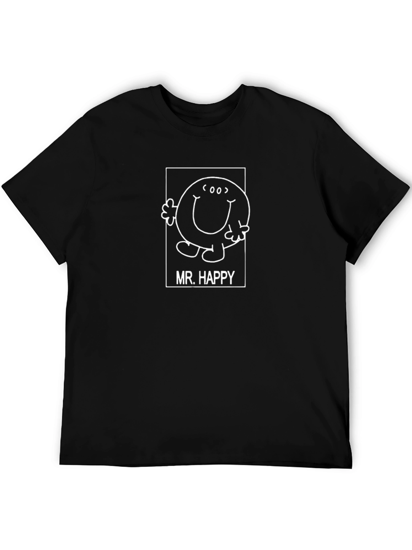 Mr. Happy Graphic Tee - Classic Cartoon Style