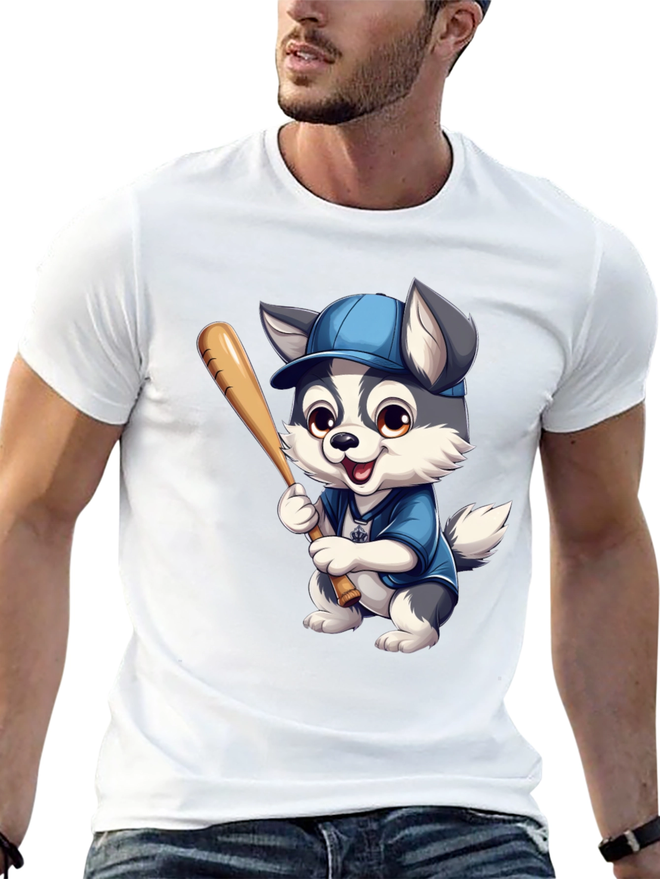 Husky Baseball T-Shirt