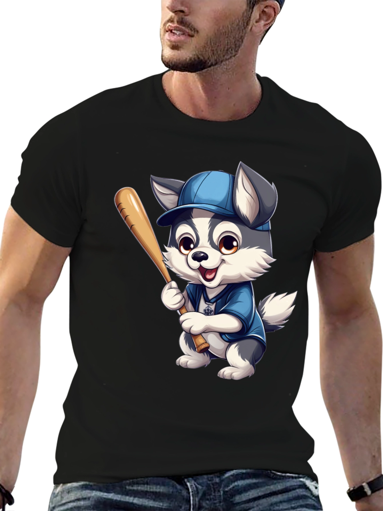 Husky Baseball T-Shirt