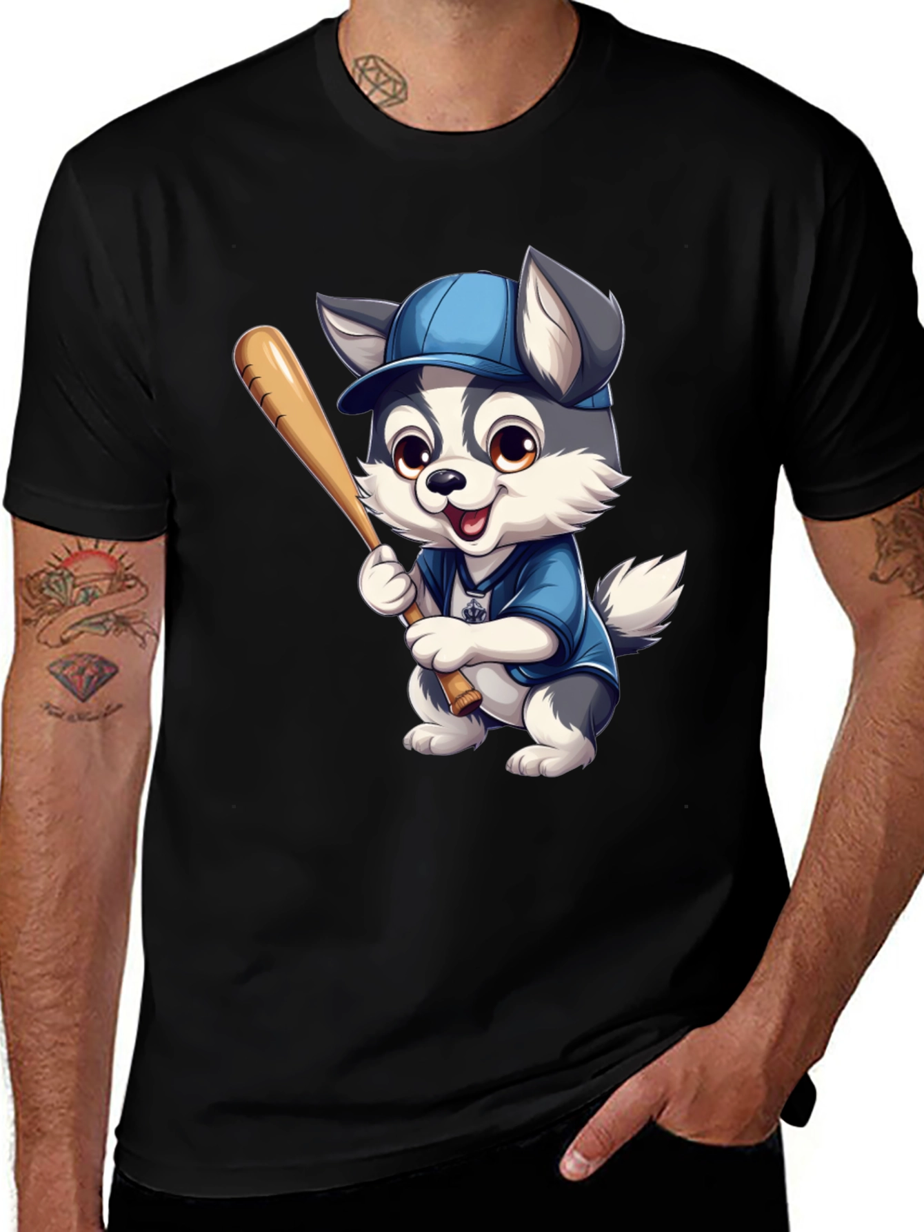 Husky Baseball T-Shirt