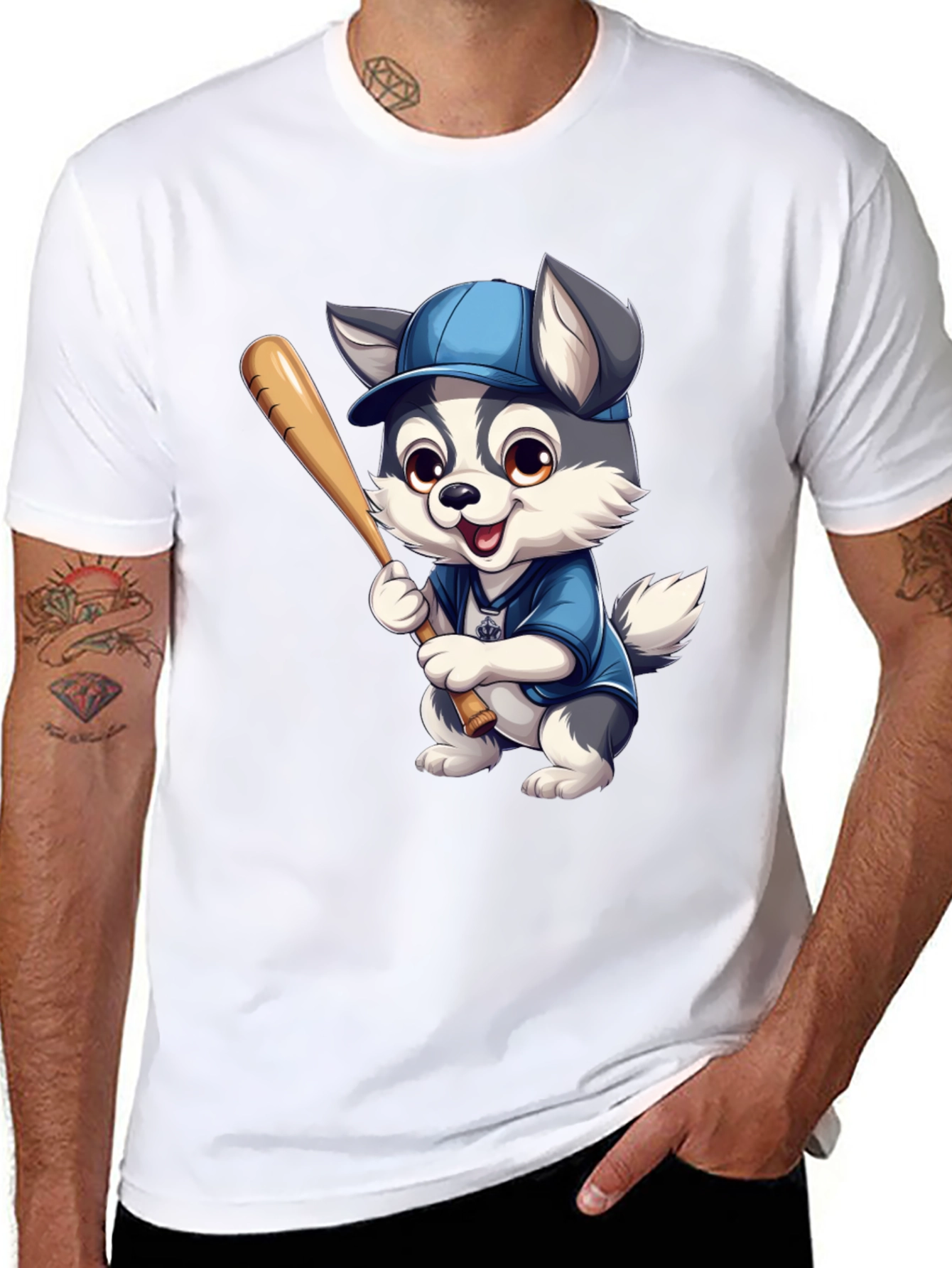 Husky Baseball T-Shirt
